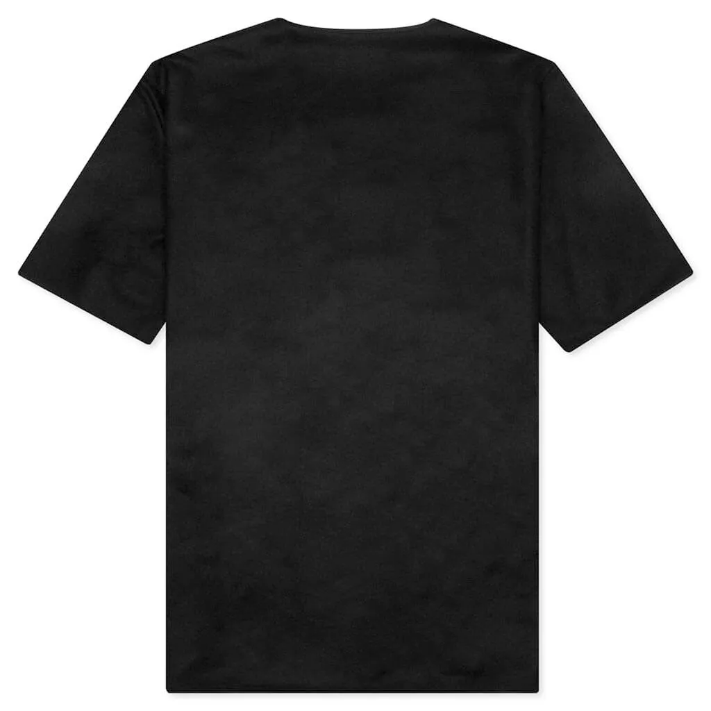 Patch Pocket Zip T-Shirt T-Shirt - Black