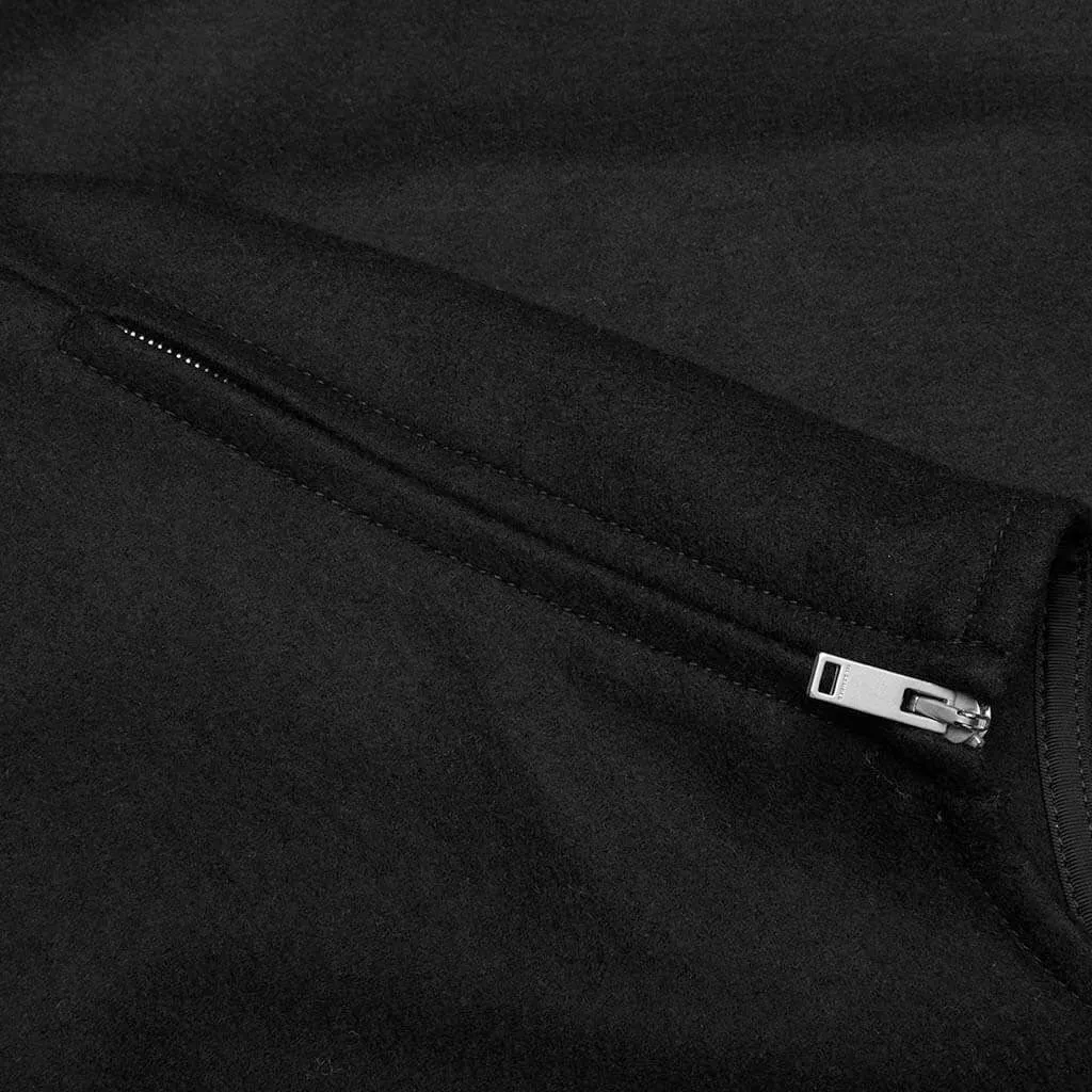 Patch Pocket Zip T-Shirt T-Shirt - Black