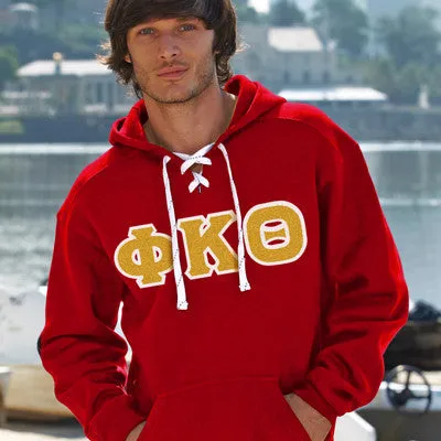 Phi Kappa Theta Hockey Lace Hoodie - J8830 - TWILL