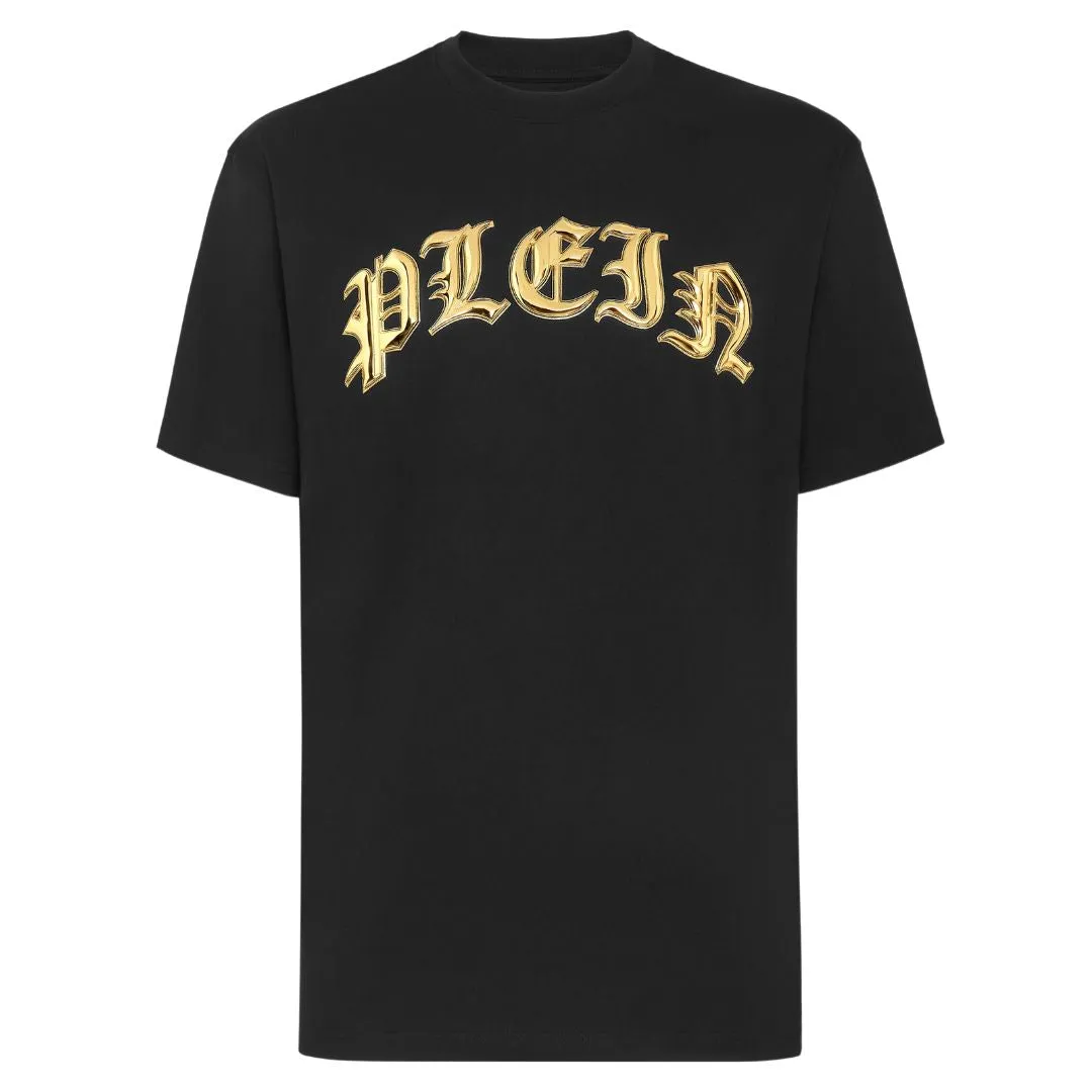 Philipp Plein T-Shirt Bold Logo Black-Gold