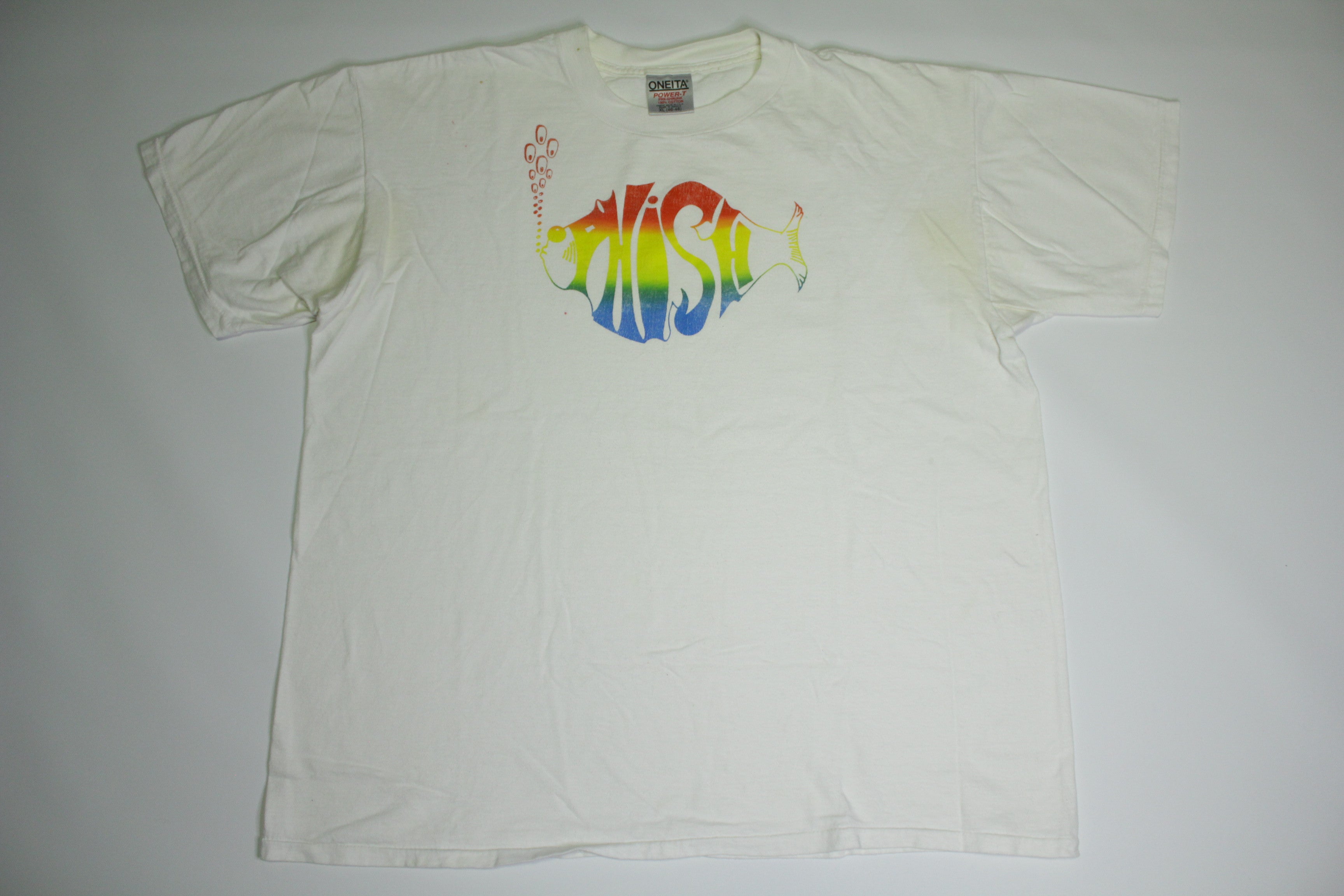 Phish Rainbow Bubbles Fish Single Stitch 90's Oneita Concert Tour Band T-Shirt