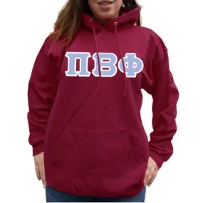 Pi Beta Phi Hanes 10oz. Hoodie - Hanes F170 - TWILL