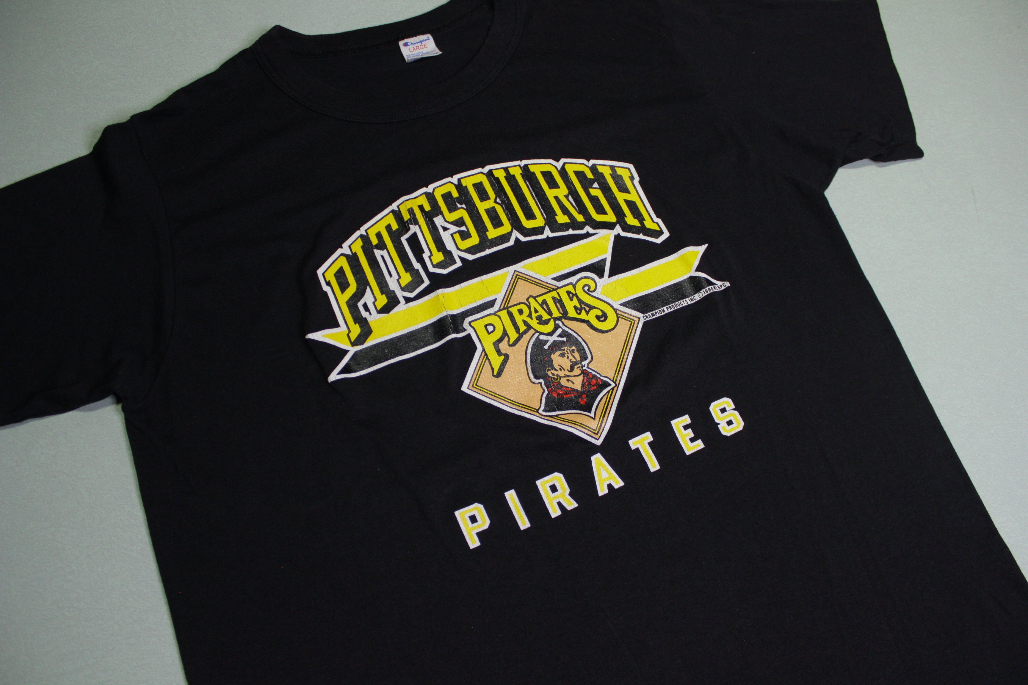 Pittsburgh Pirates Vintage 1988 Champion Tag 80's Single Stitch Made in USA T-Shirt