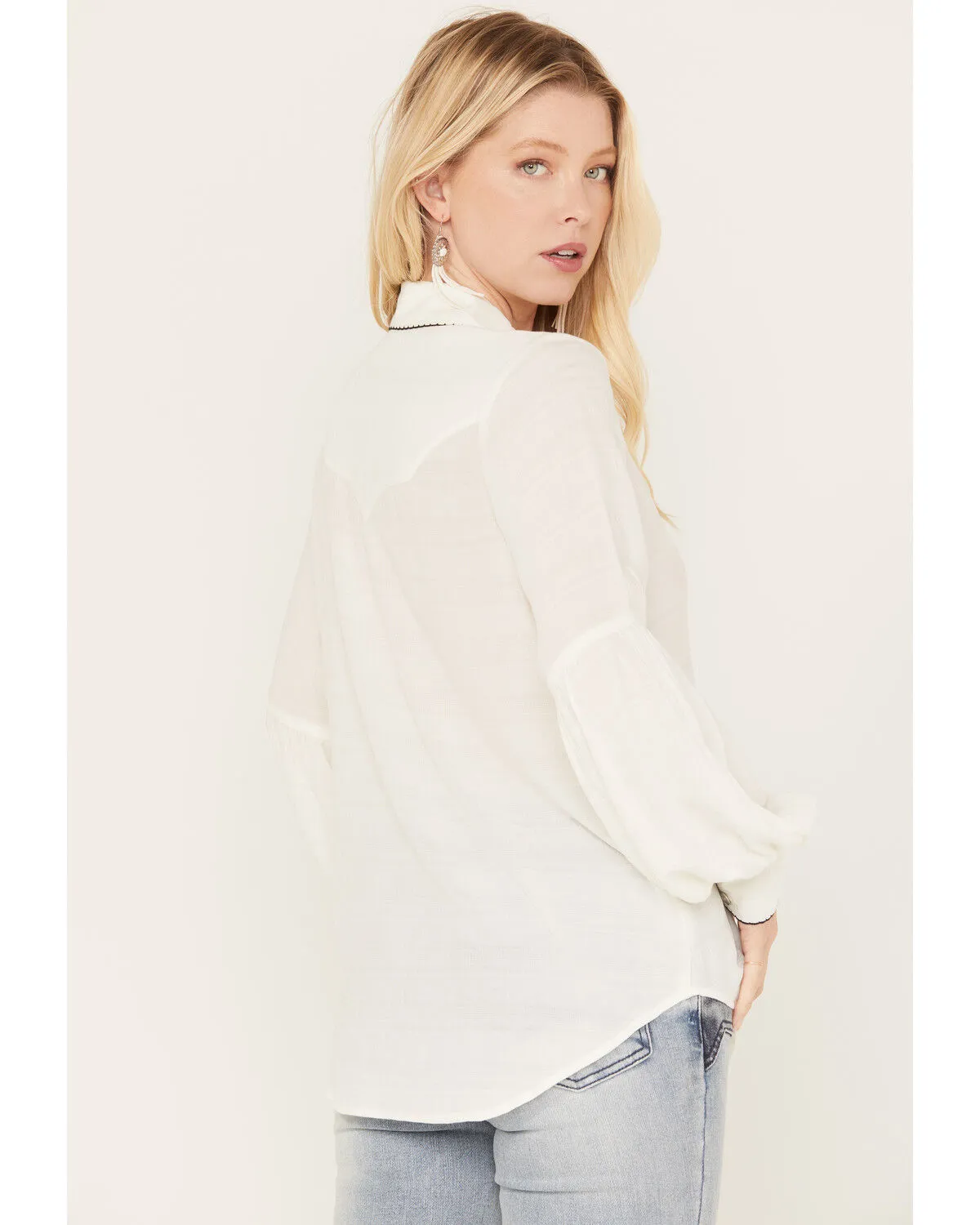 Product Name:  Idyllwind Women's Judson Blanket Stitch Textured Button-Down Woven Shirt