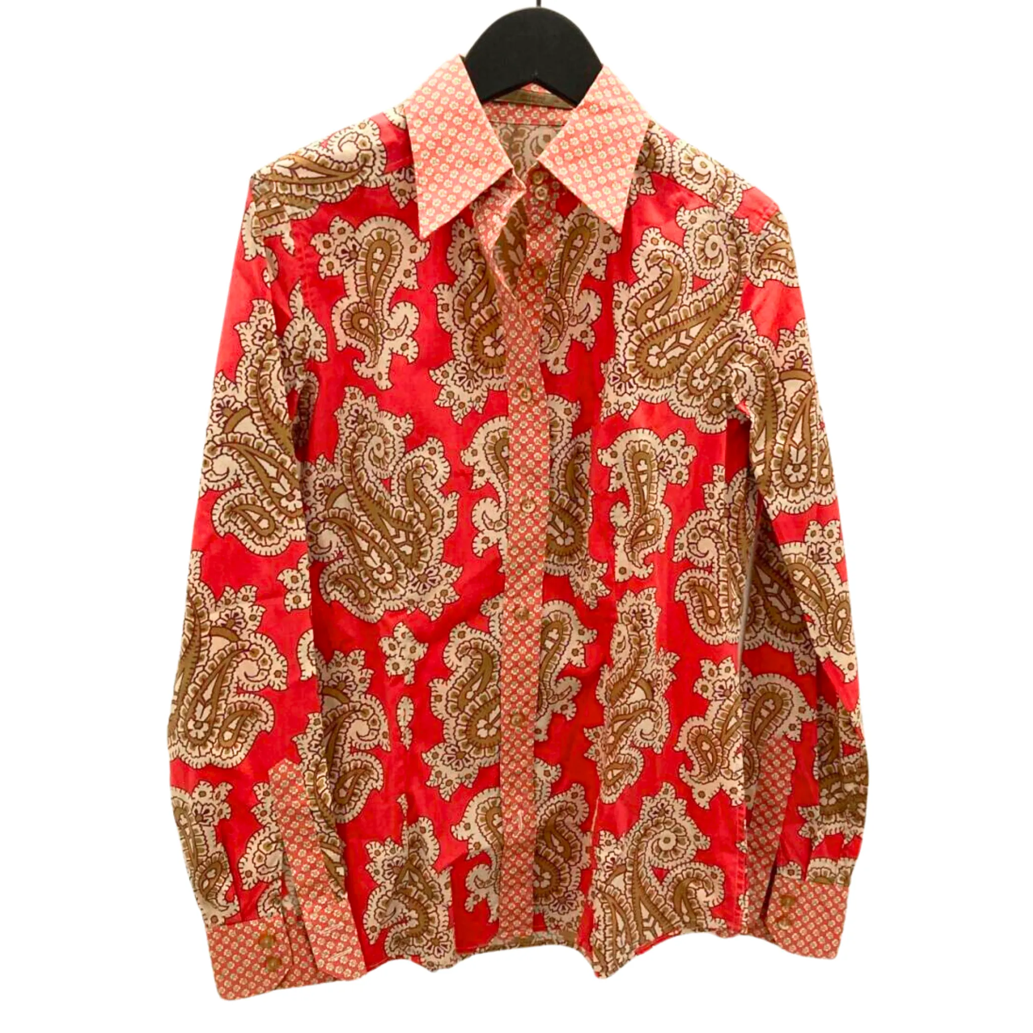 Red Paisley Print Shirt (Pre-loved)