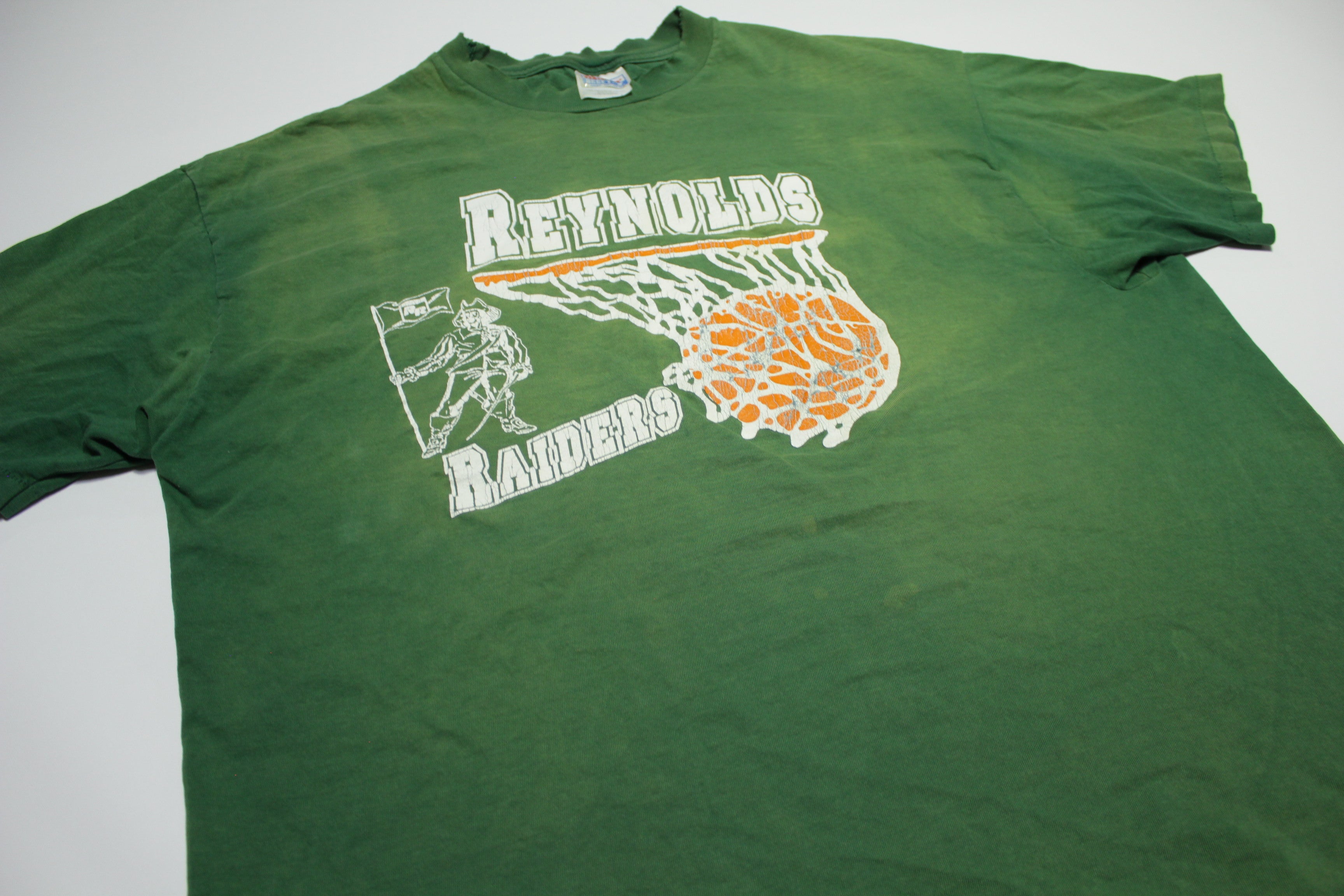 Reynolds Raiders Varsity Basketball Oregon Crazy Fade Single Stitch Vintage 90's T-Shirt