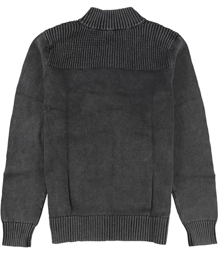 Rock & Republic Mens Henley Mock-Neck Pullover Sweater