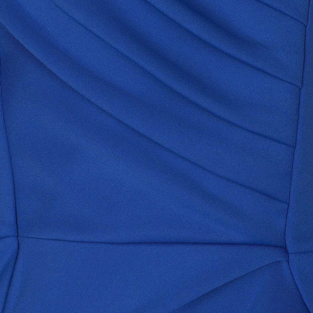 Royal Blue Capped Sleeve Bodycon Wiggle Dress