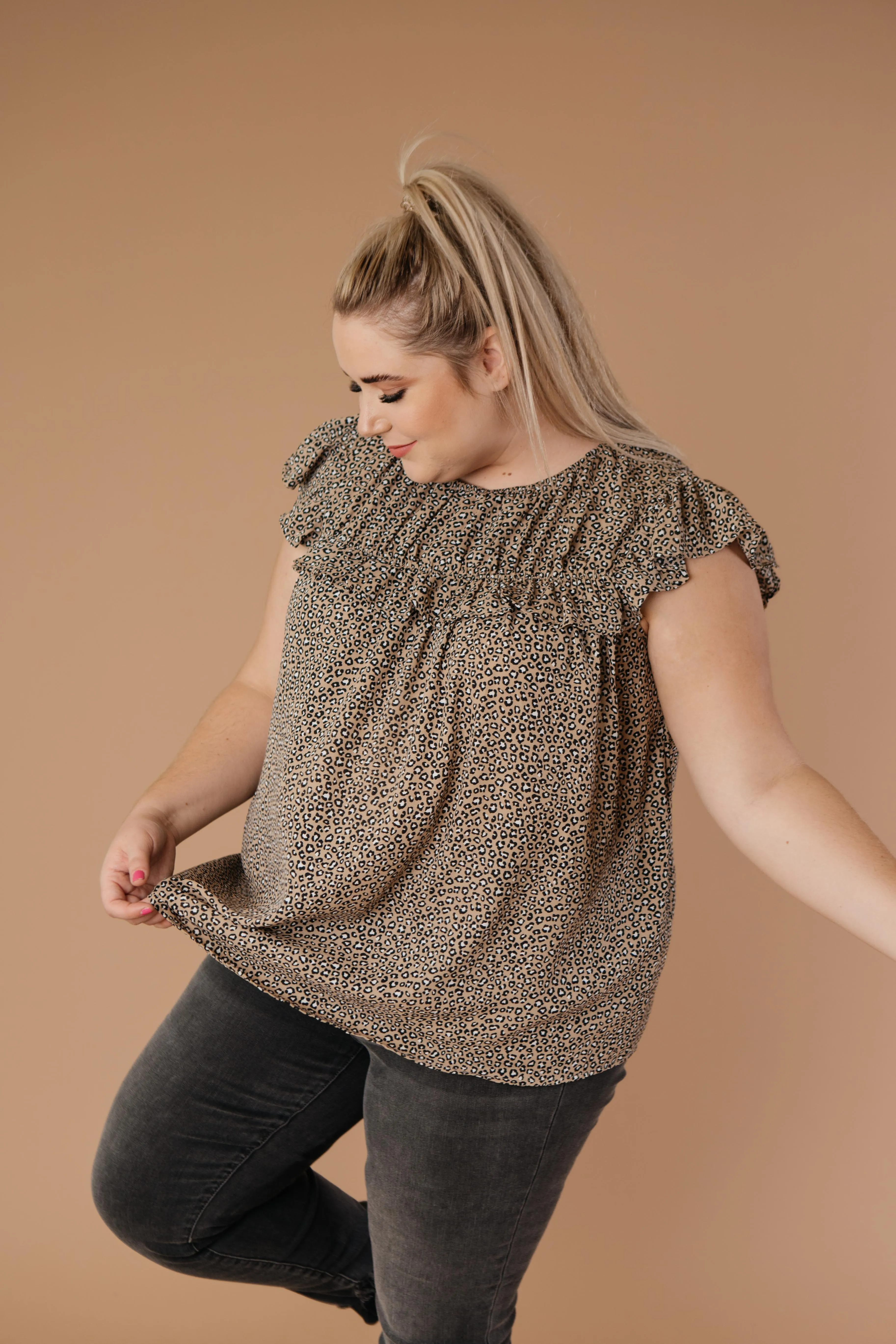 Ruffled Yoke Blouse - On Hand