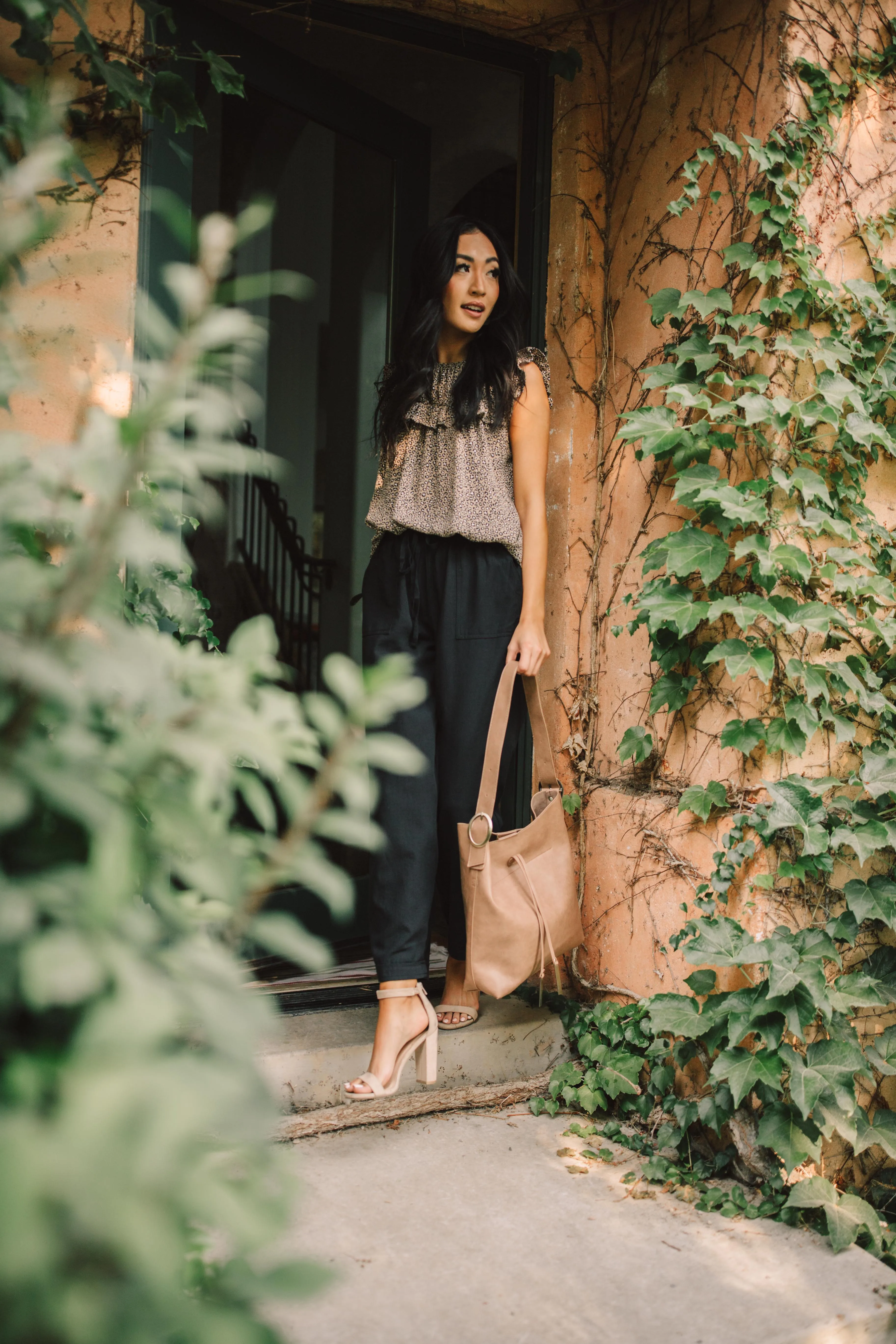 Ruffled Yoke Blouse - On Hand