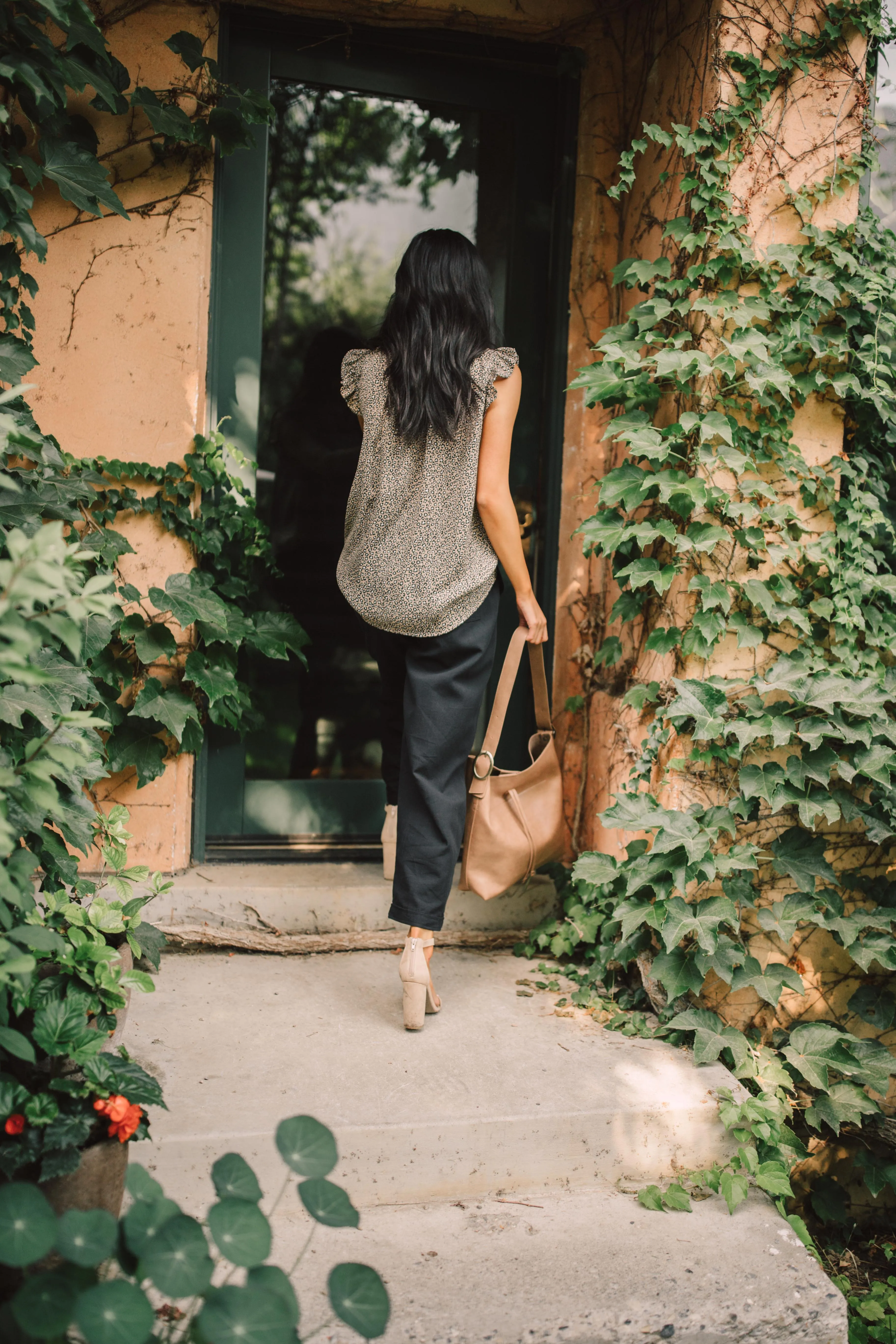 Ruffled Yoke Blouse - On Hand