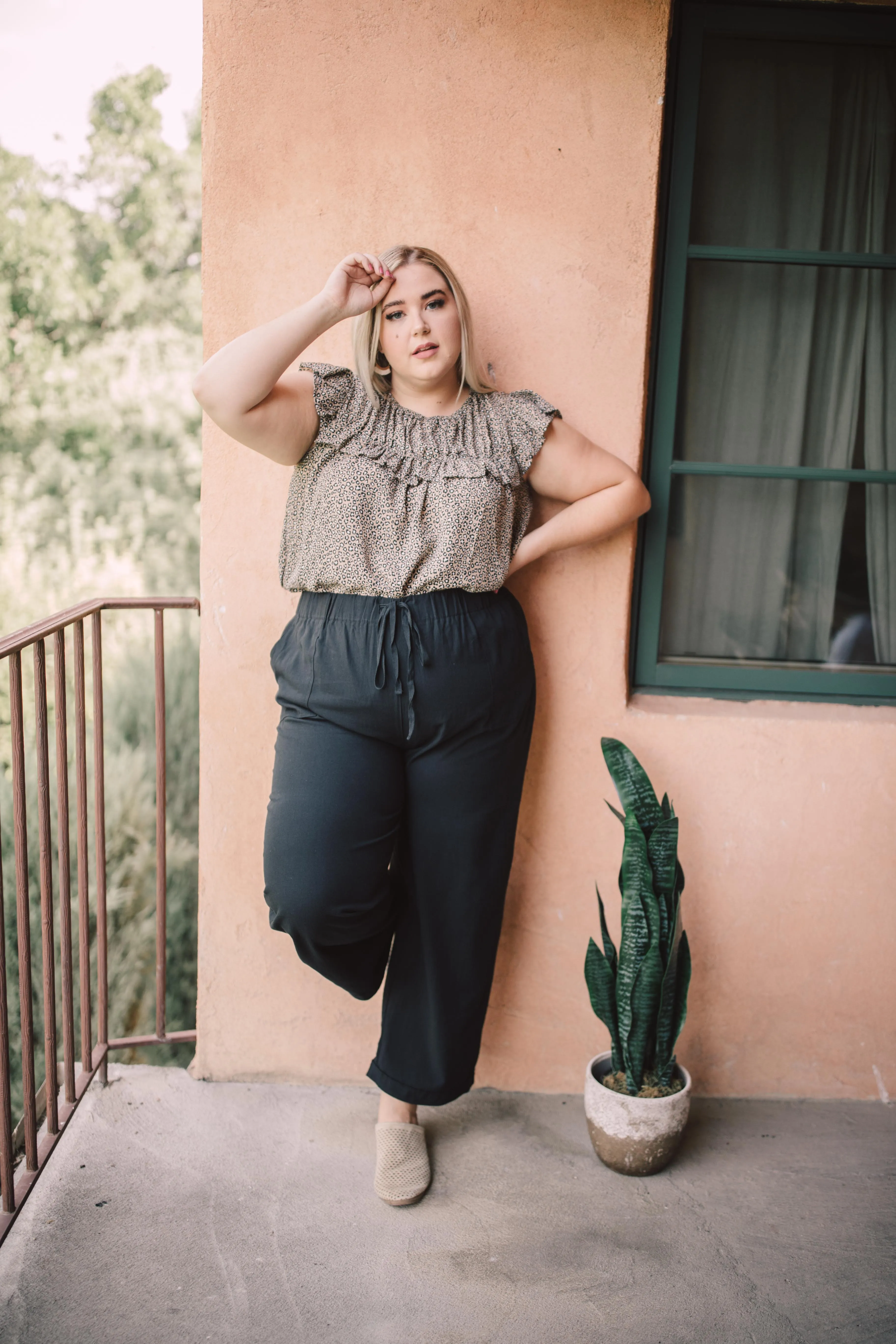 Ruffled Yoke Blouse - On Hand