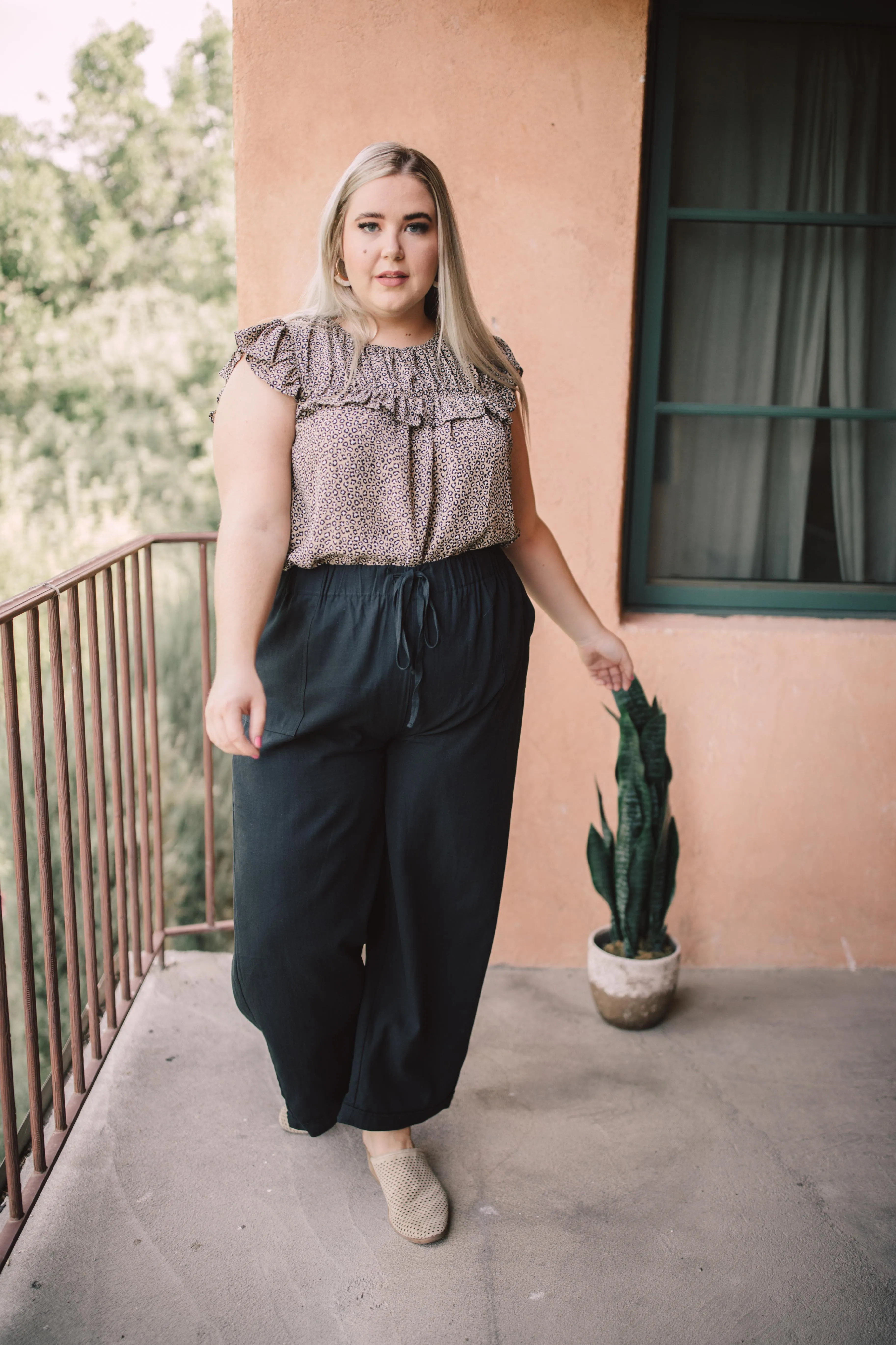 Ruffled Yoke Blouse - On Hand