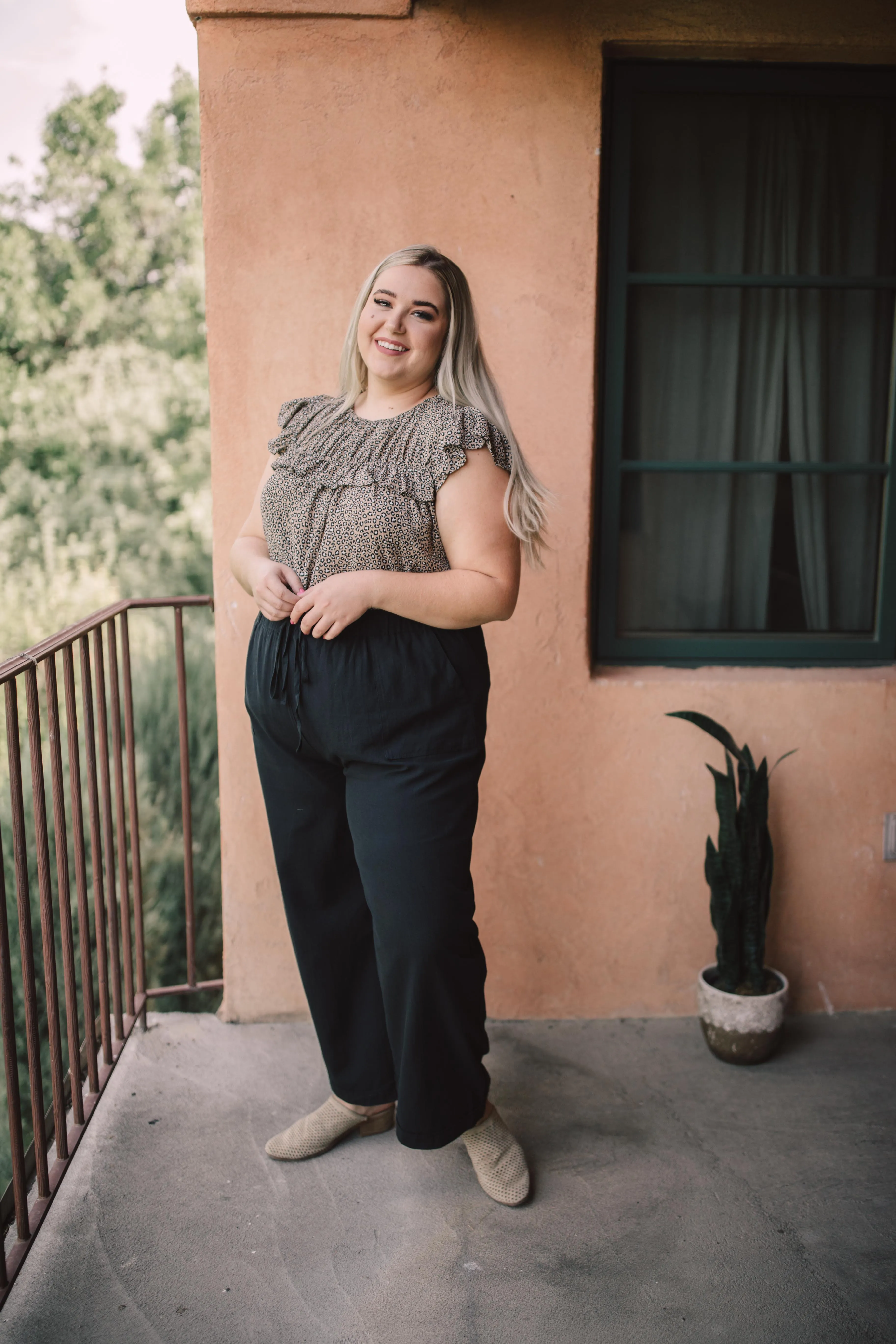 Ruffled Yoke Blouse - On Hand