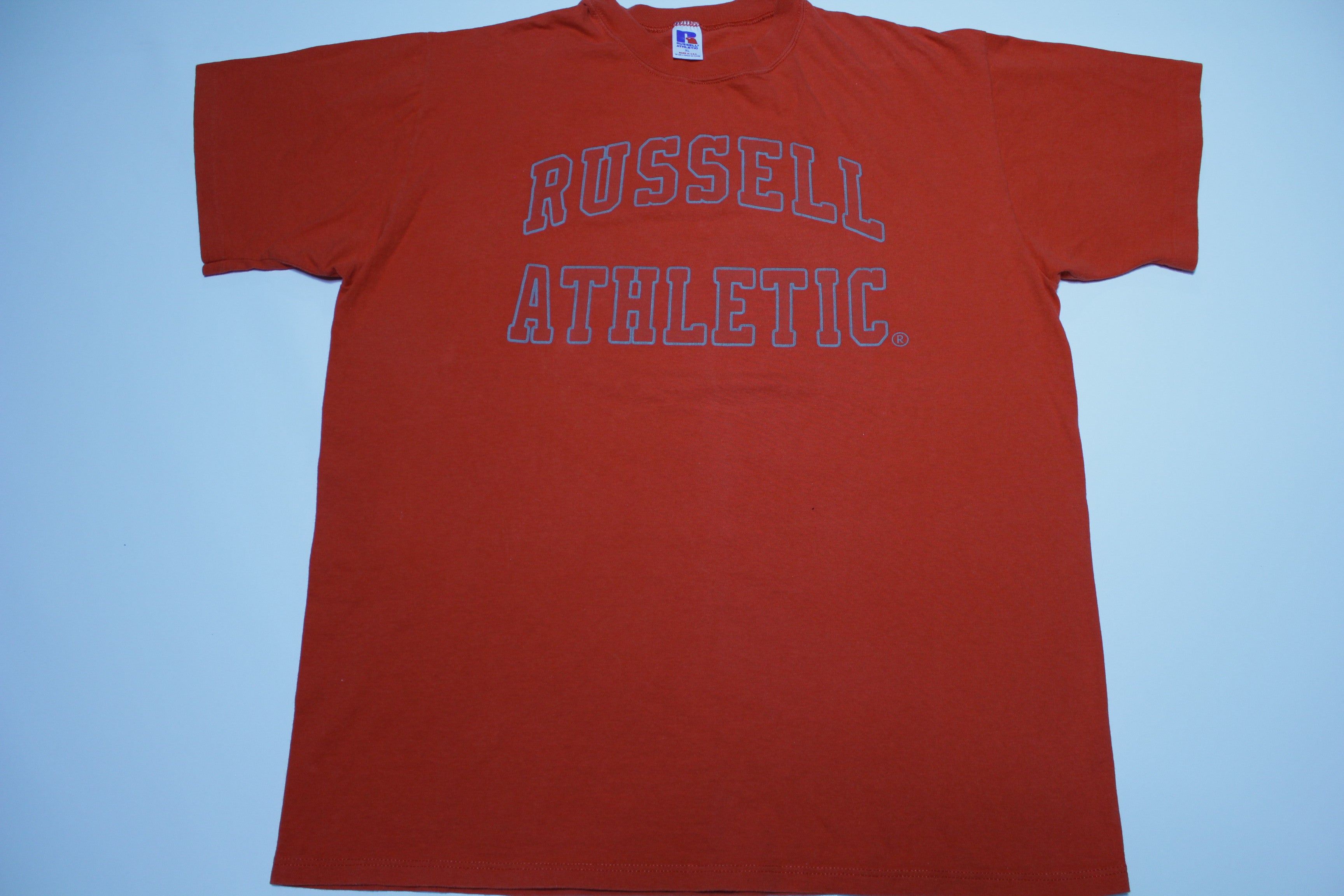 Russell Athletic Vintage 90's Made in USA Big Spellout Single Stitch T-Shirt