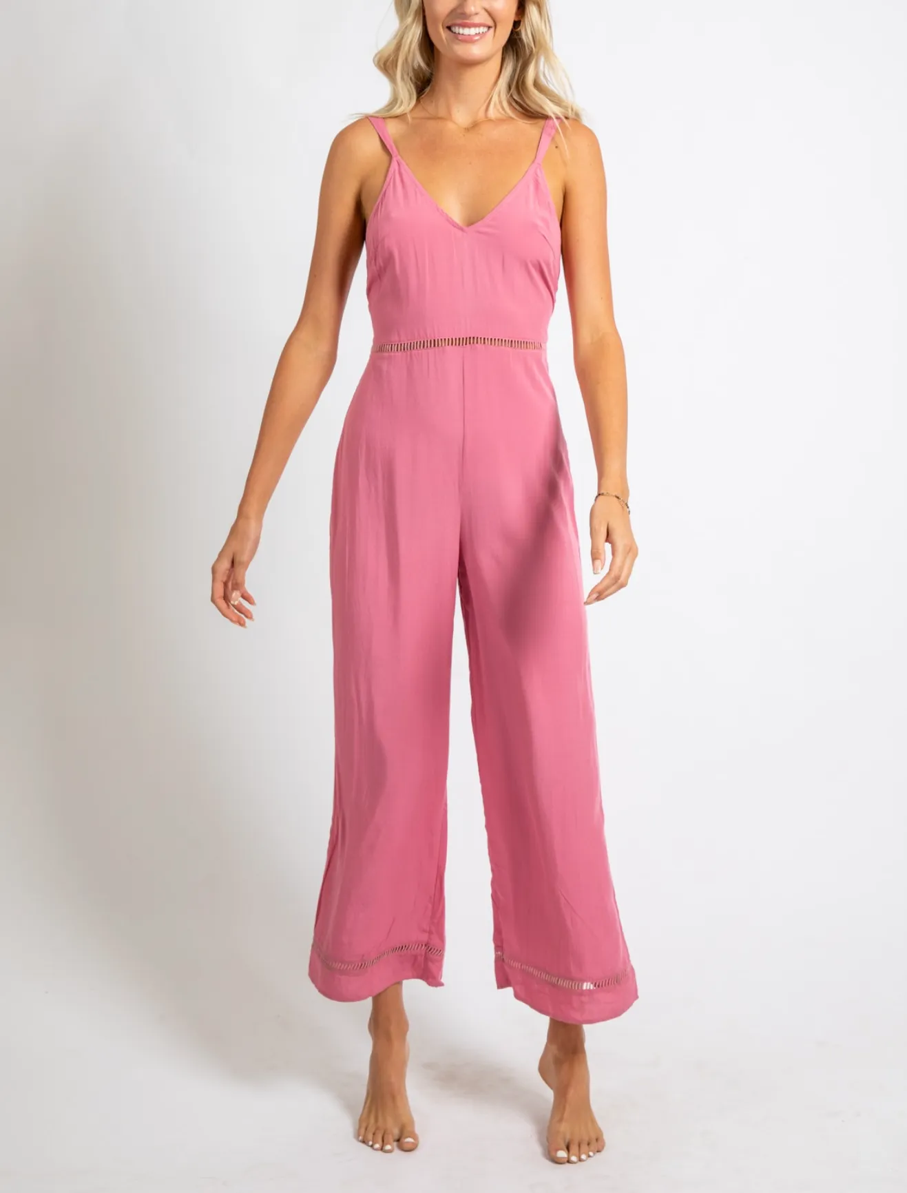 Rusty USA Talia Jumpsuit Dusty Rose DUSTY ROSE