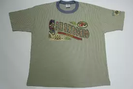 San Antonio Texas Vintage Striped Southwestern 90's Cal Cru Made in USA Tourist T-Shirt