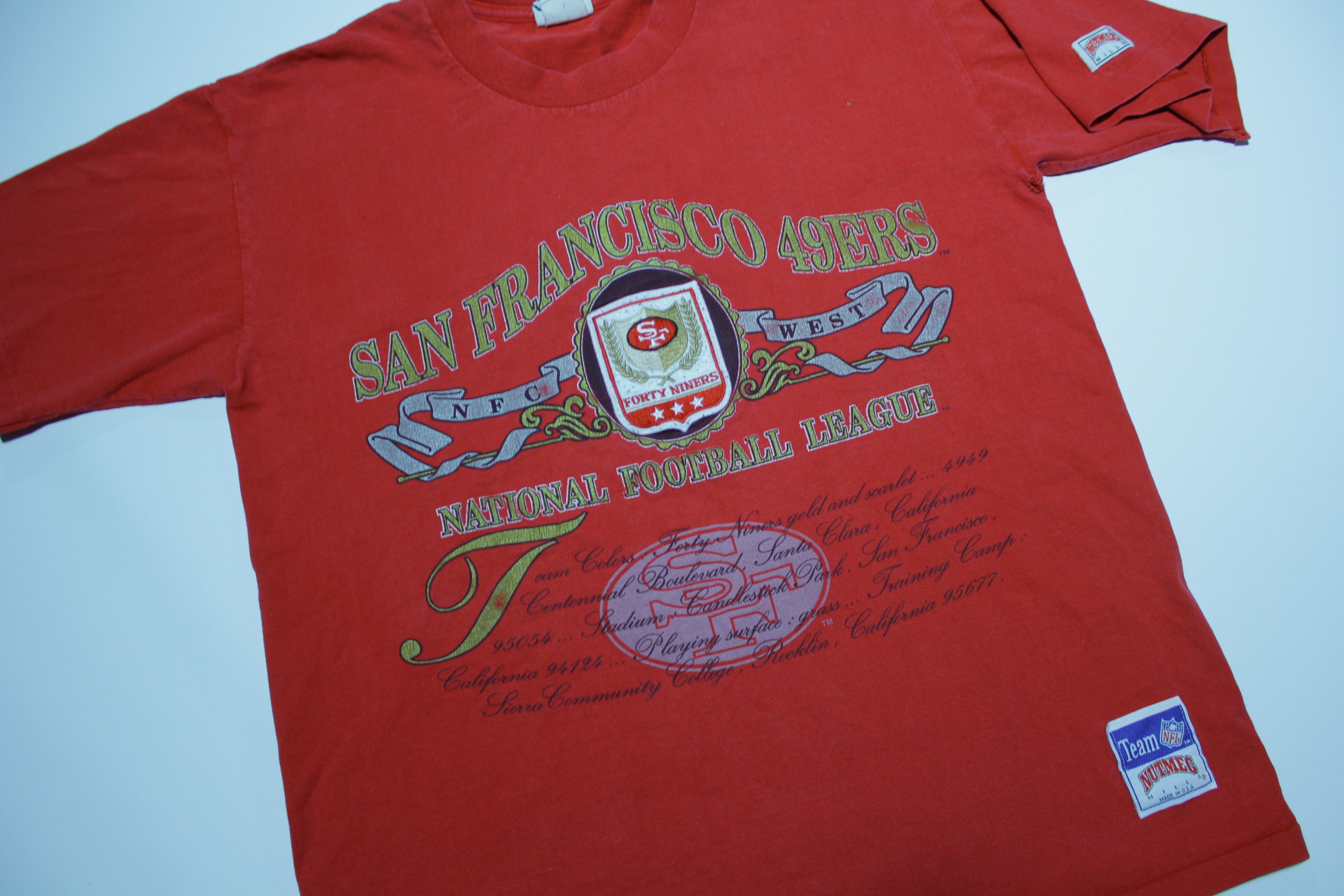 San Francisco 49ers Vintage 90's Nutmeg Mills Made in USA Single Stitch T-Shirt