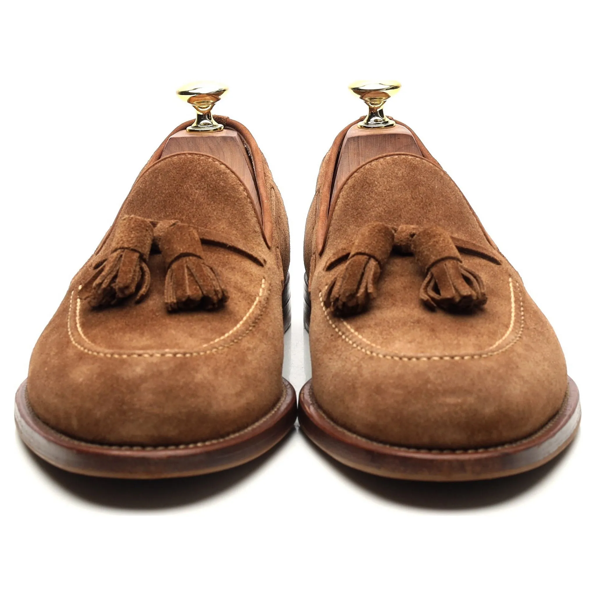 Sand Brown Suede Tassel Loafers UK 7 EU 41