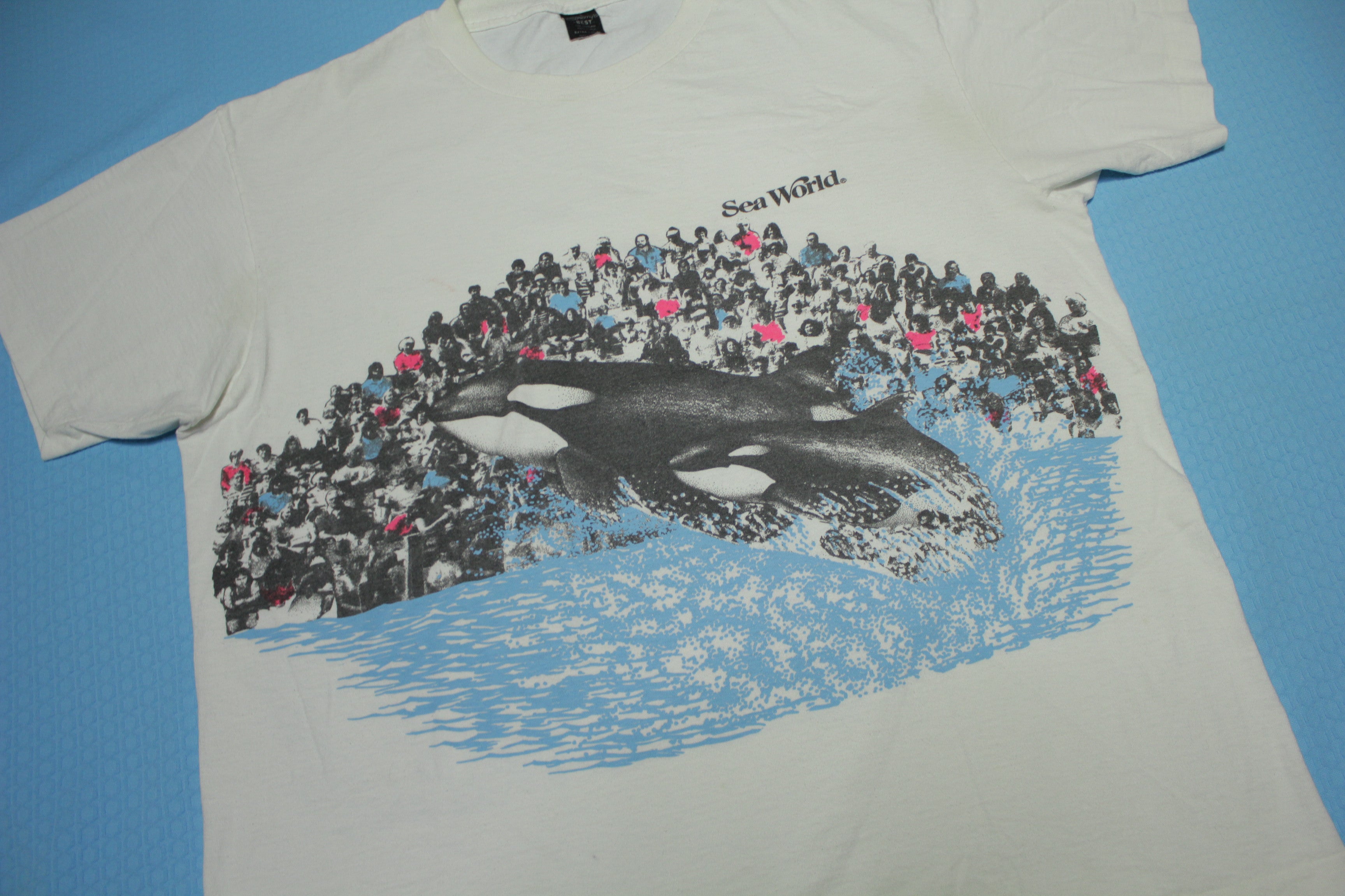 Sea World San Diego Vintage 80's Shamu Killer Whale Single Stitch Sherry's Best AOP T-Shirt