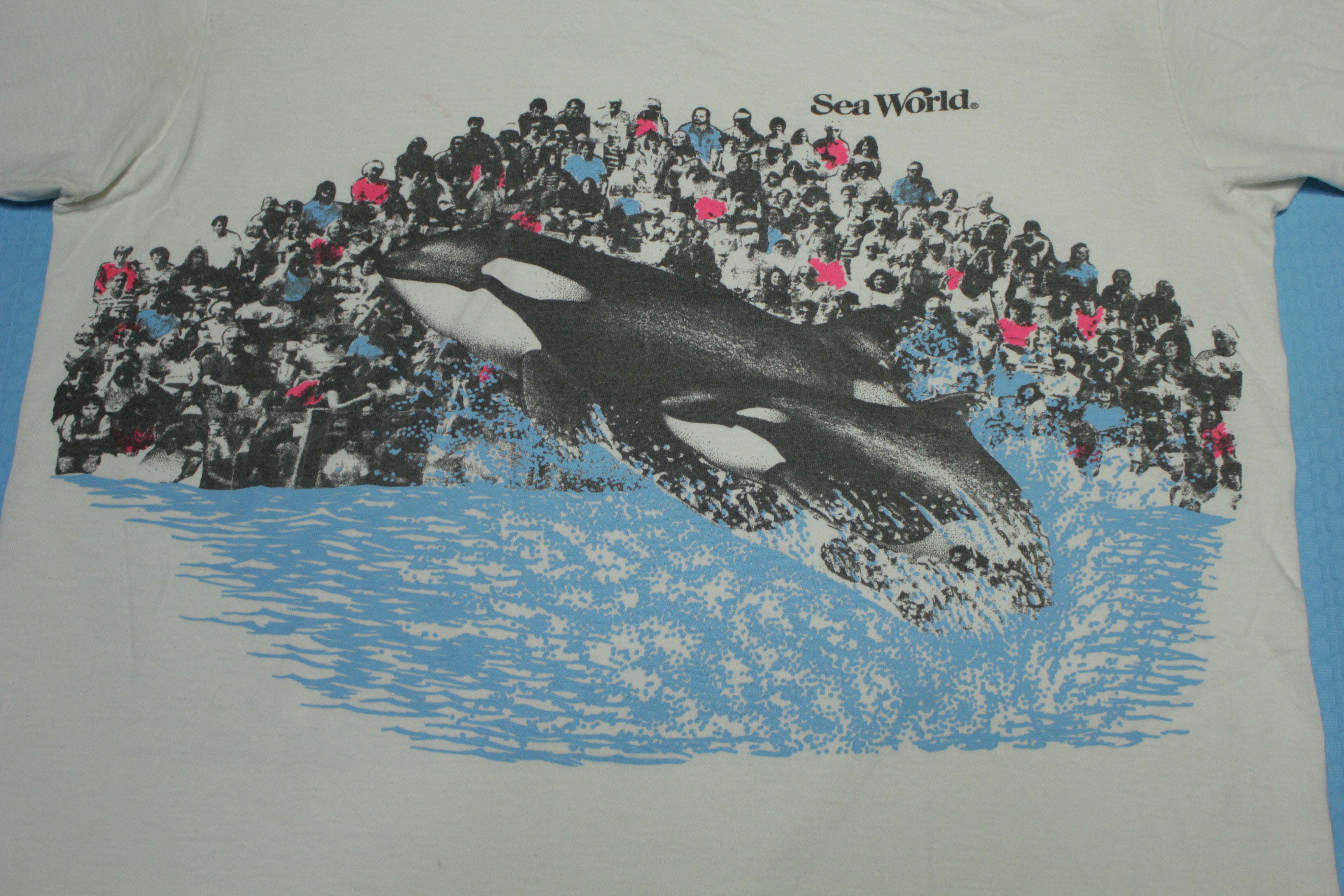 Sea World San Diego Vintage 80's Shamu Killer Whale Single Stitch Sherry's Best AOP T-Shirt