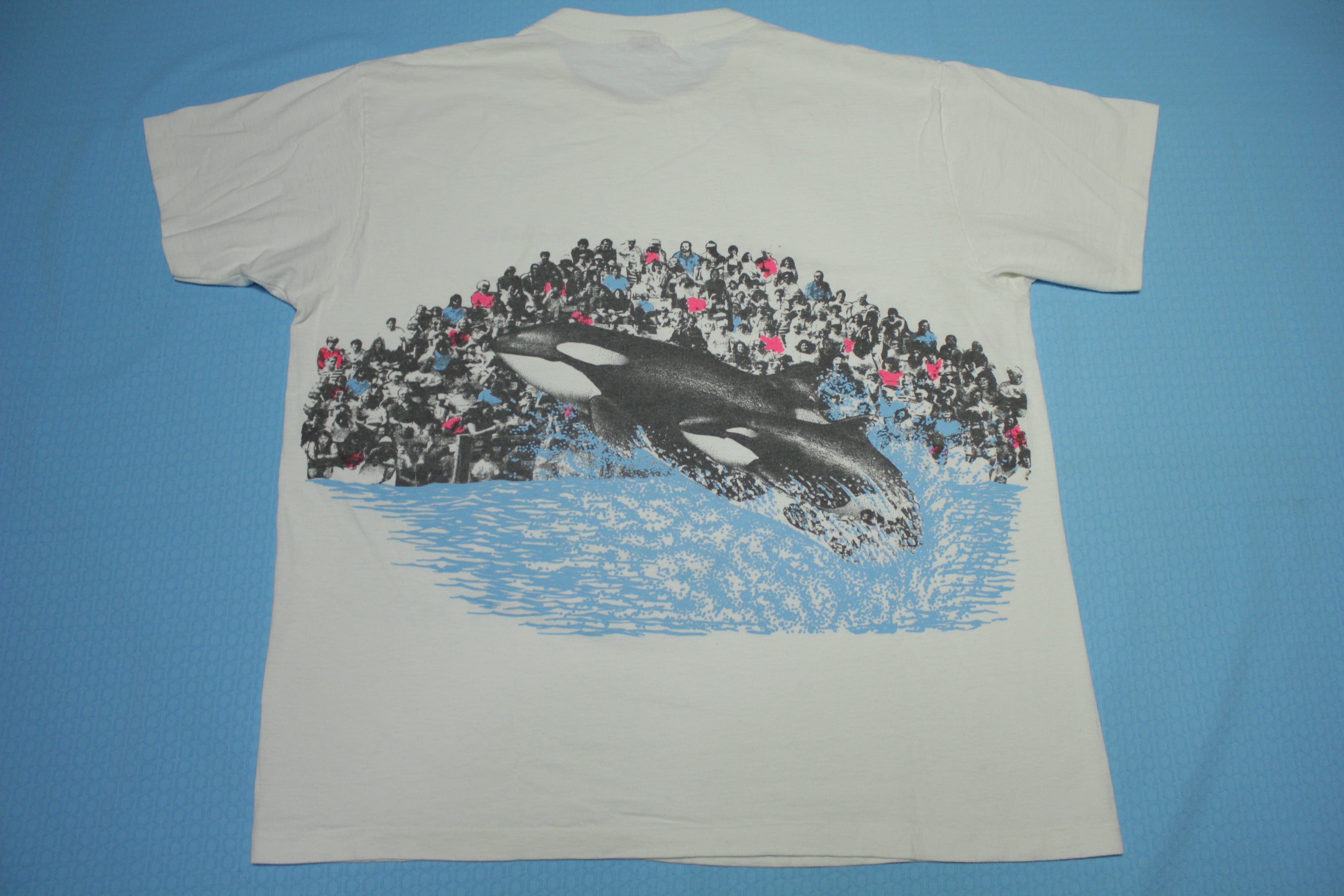 Sea World San Diego Vintage 80's Shamu Killer Whale Single Stitch Sherry's Best AOP T-Shirt