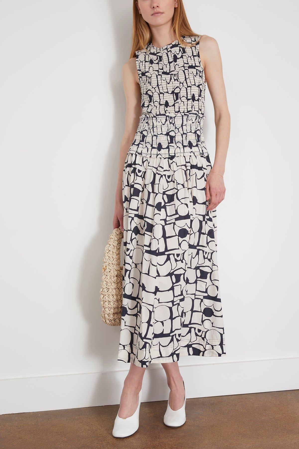 Siempre Tank Maxi Dress in Klee Cream Circle