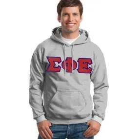 Sigma Phi Epsilon Hanes 10oz. Hoodie - Hanes F170 - TWILL