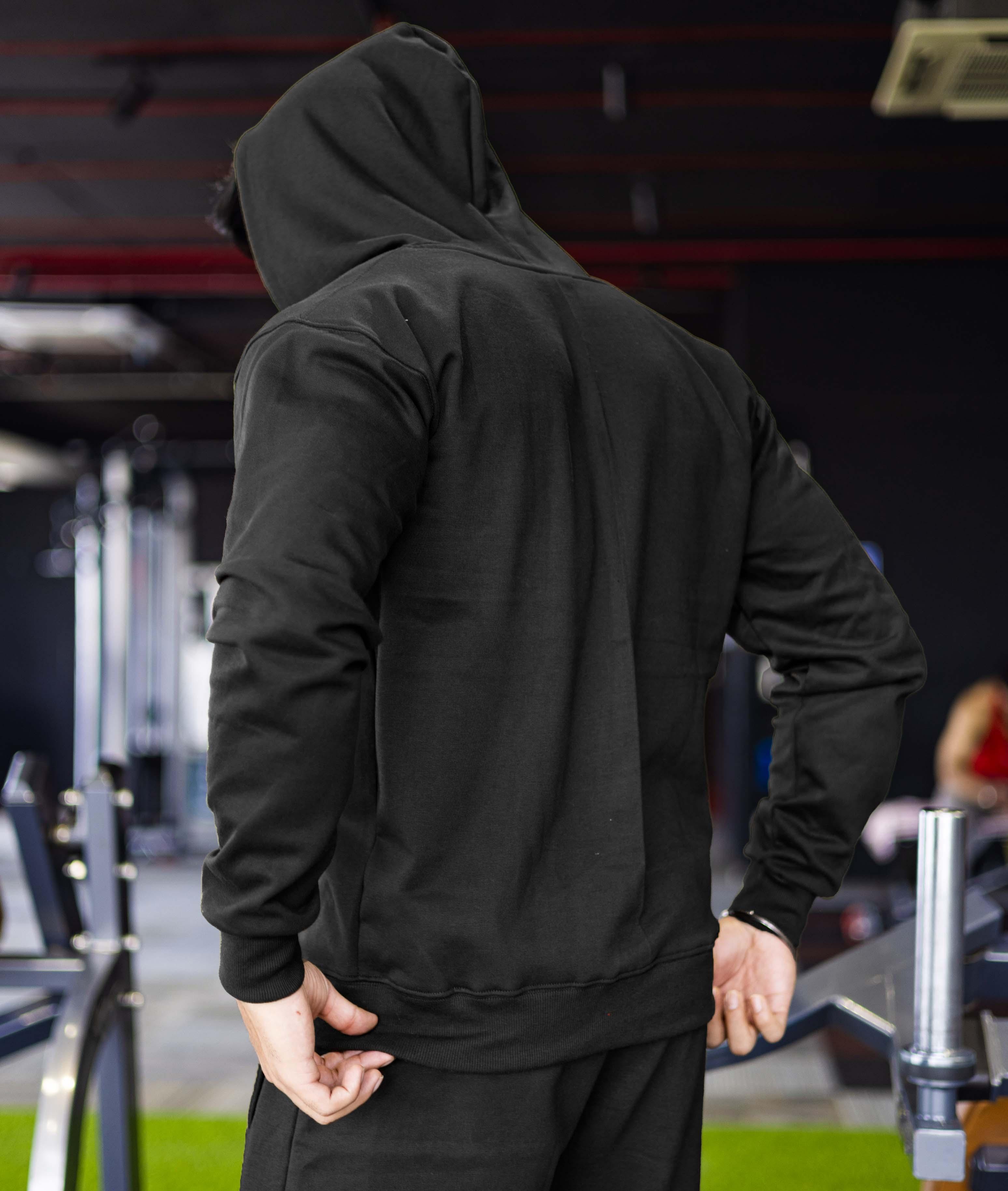 Signature Oversized GymX Hoodie: Vintage Black