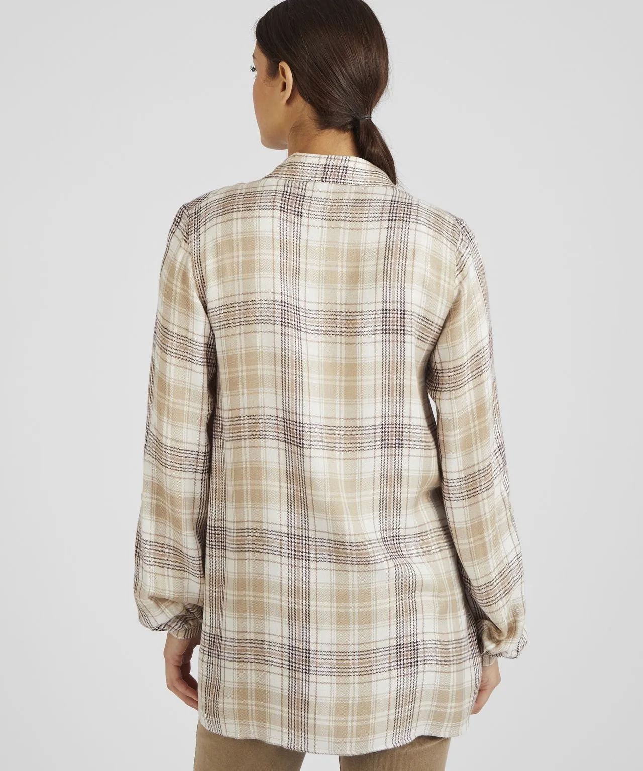 Skin Soft Check Blouse