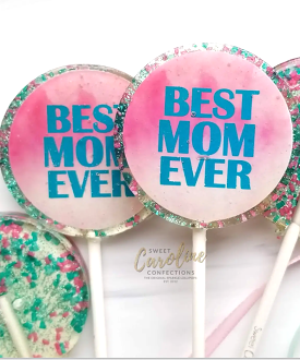 Sparkle Lollipop - Best Mom Ever/Champagne Flavor