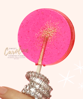 Sparkle Lollipop - Pink/Gold