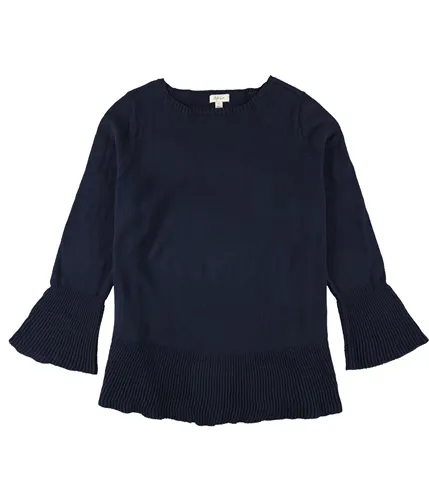 Style & Co. Womens Ruffle-Hem Pullover Sweater