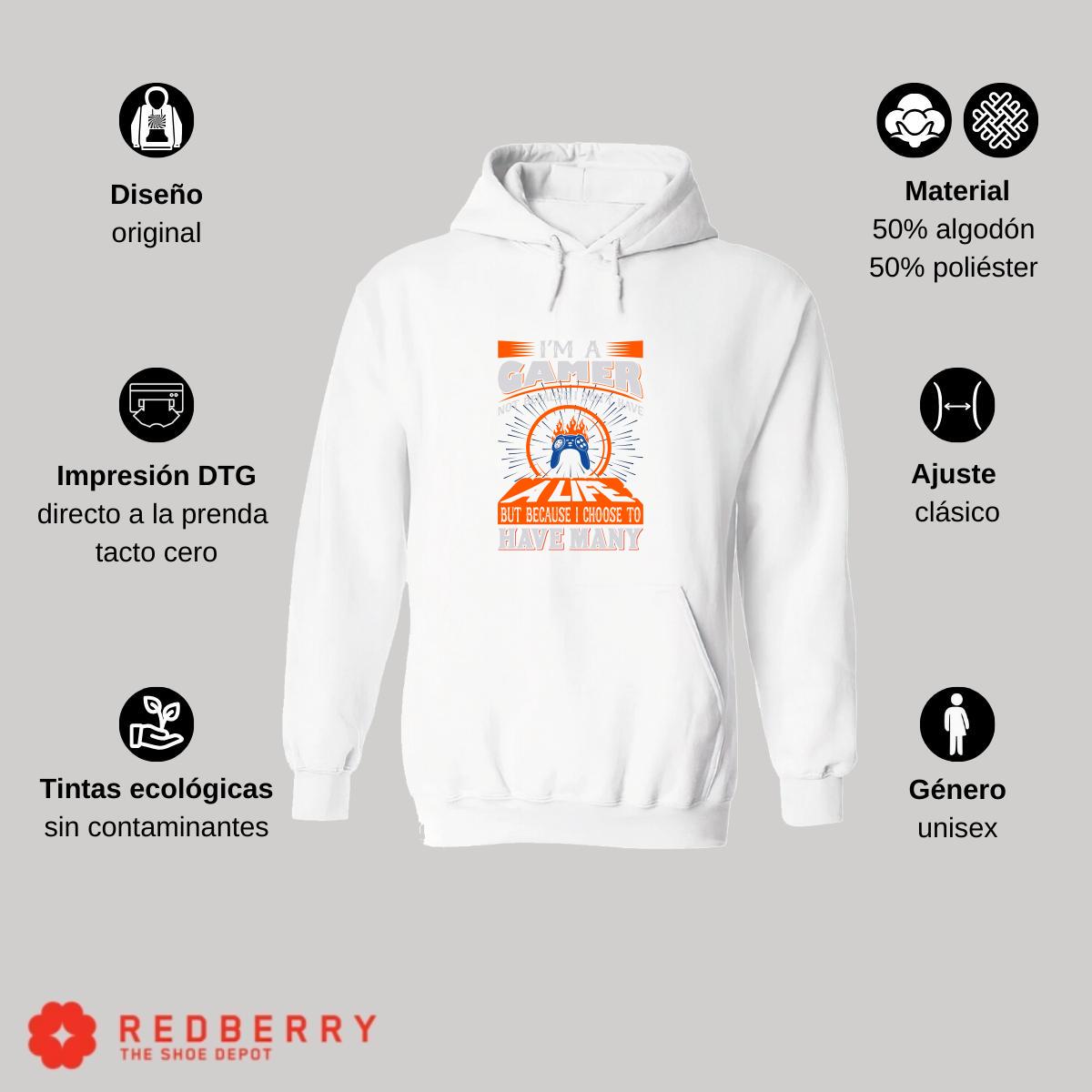 Sudadera Hombre  Hoodie Gamer Videojuegos Frases 005