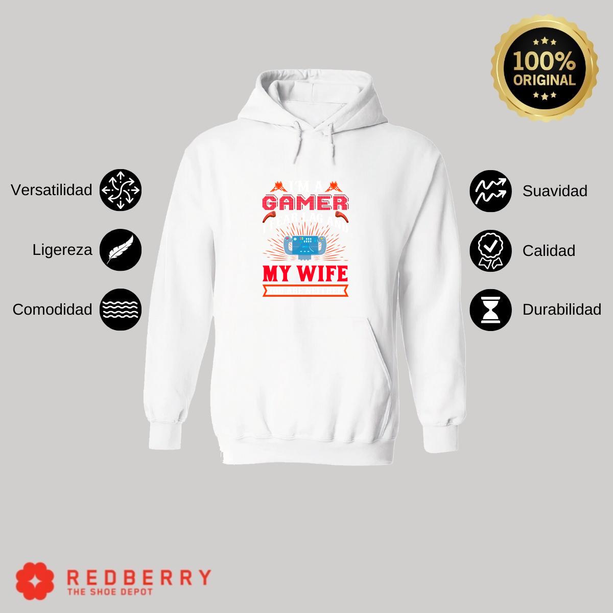 Sudadera Hombre  Hoodie Gamer Videojuegos Frases 013