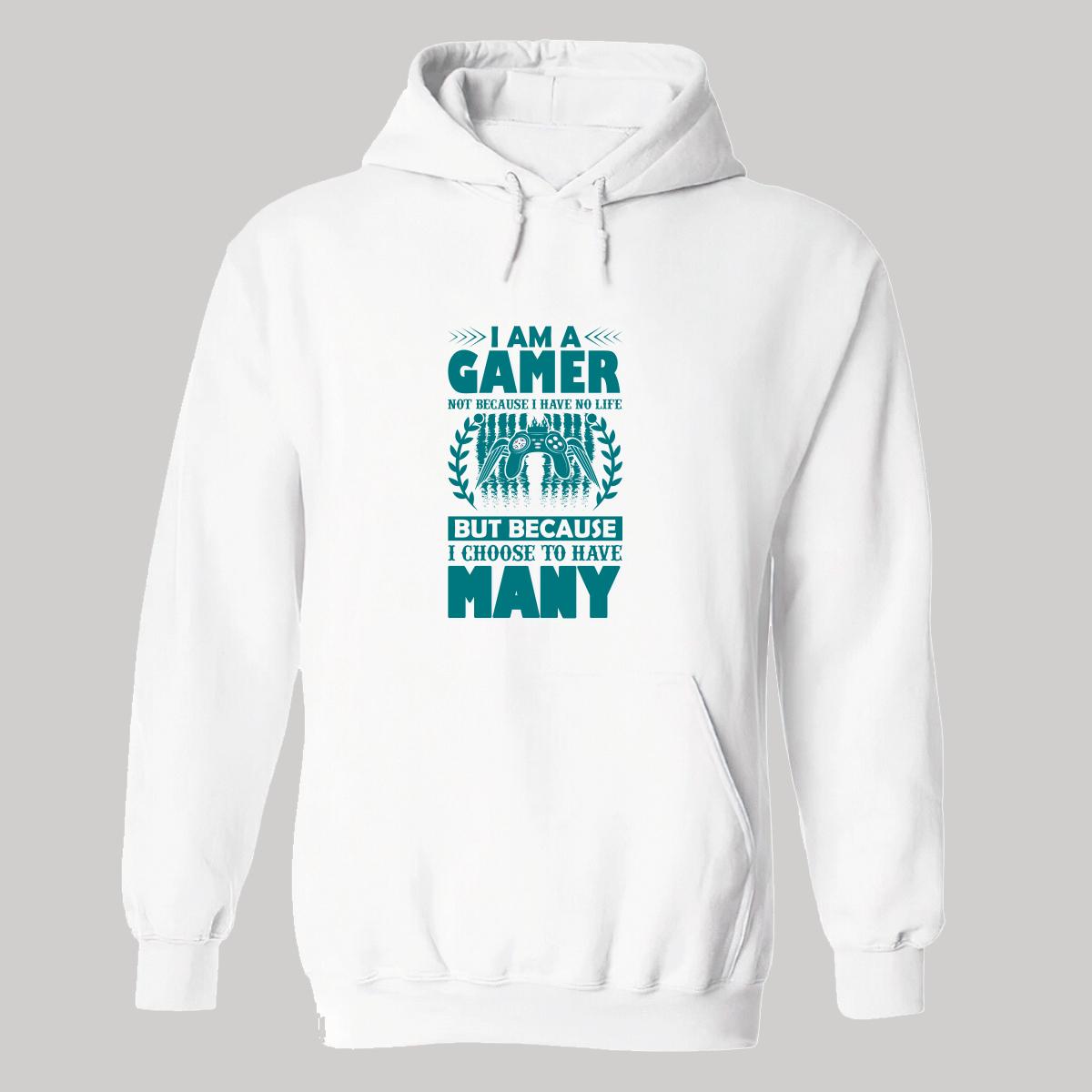 Sudadera Hombre  Hoodie Gamer Videojuegos Frases 023