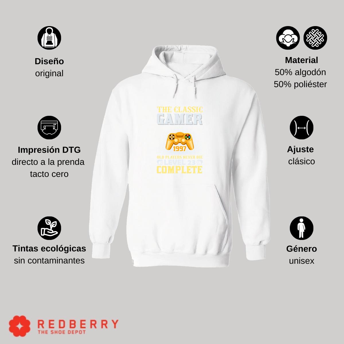 Sudadera Hombre  Hoodie Gamer Videojuegos Frases 041