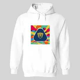 Sudadera Hombre Hoodie  Pumas UNAM Logo Multicolor