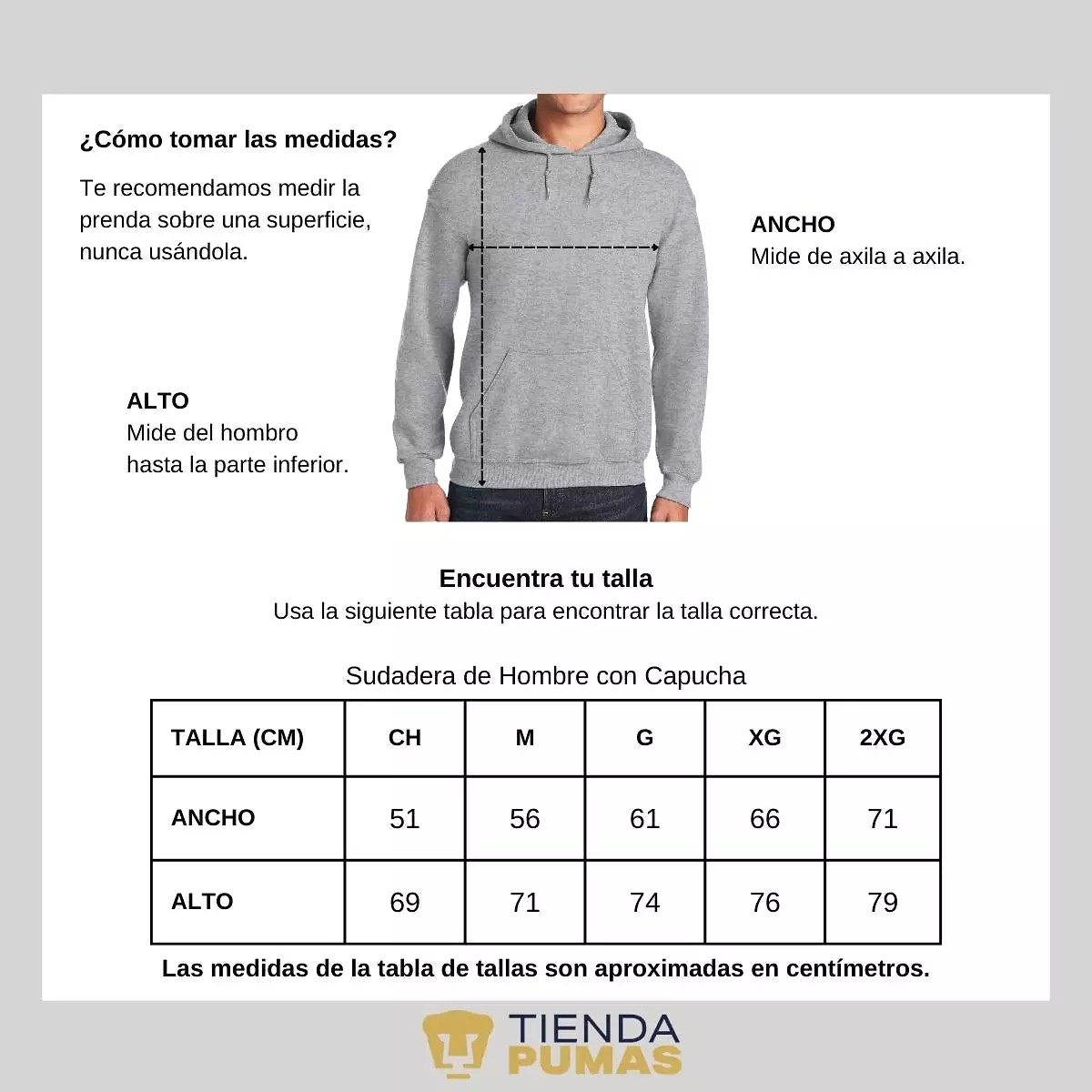 Sudadera Hombre Hoodie  Pumas UNAM Navidad