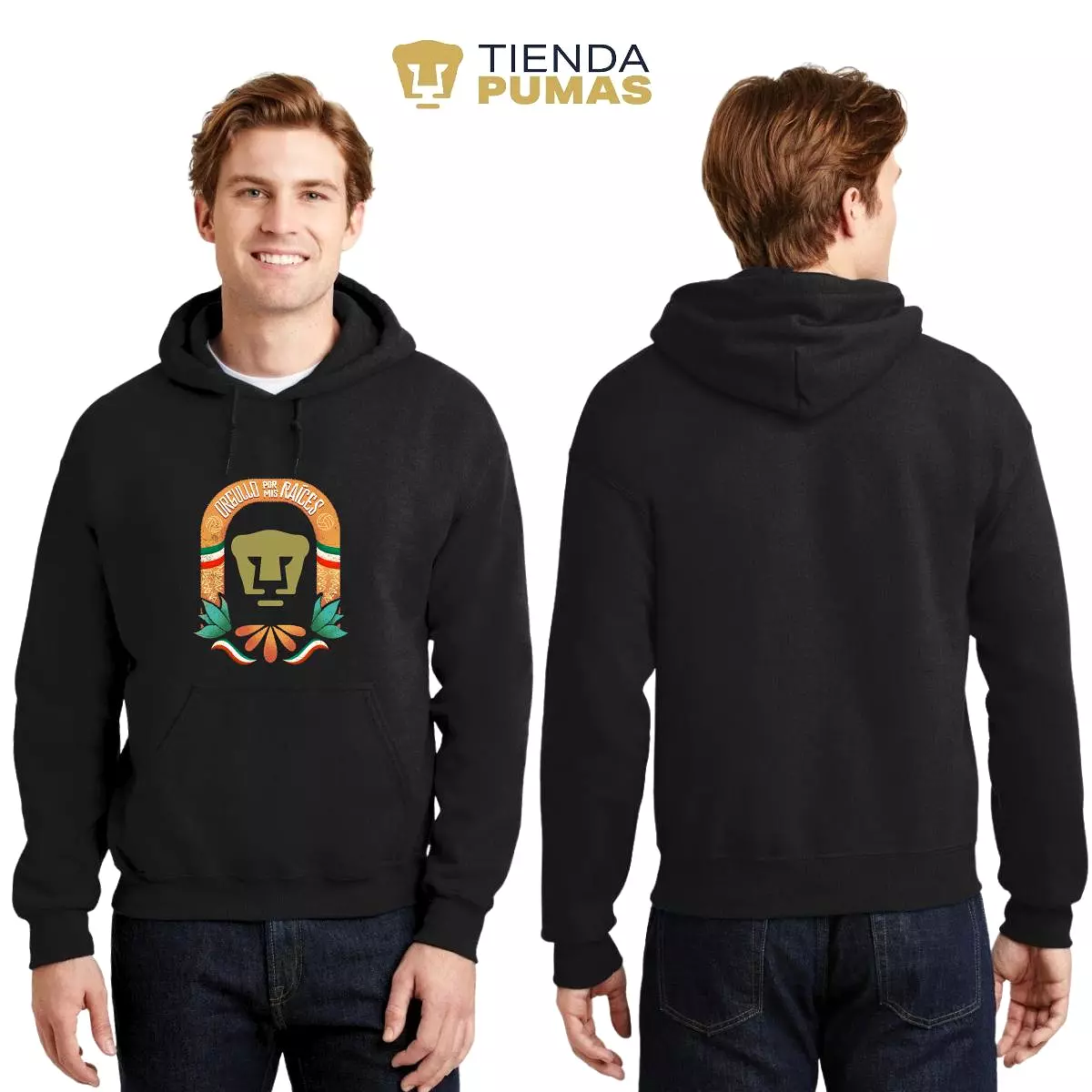 Sudadera Hombre Hoodie Pumas UNAM por mis raíces