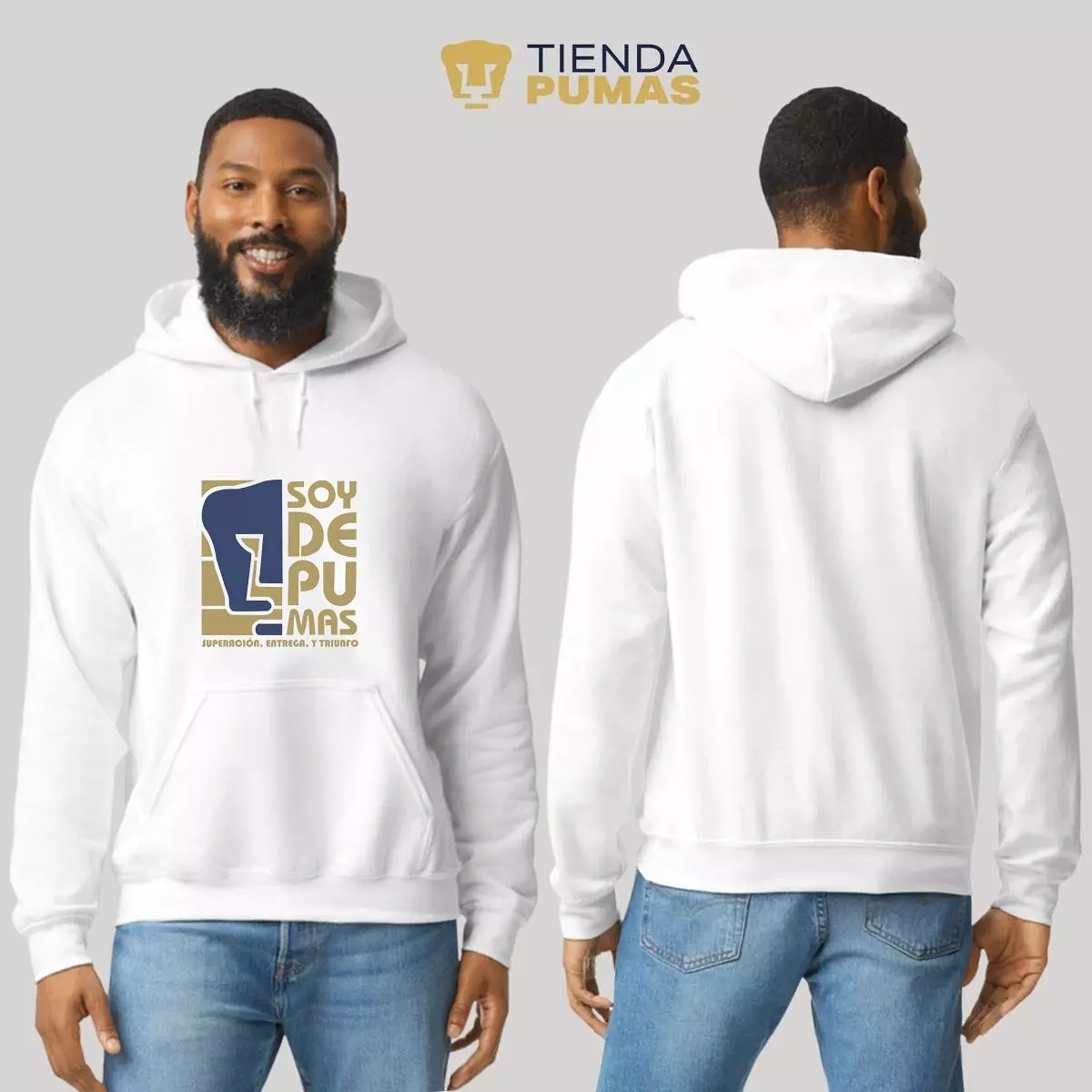 Sudadera Hombre Hoodie  Pumas UNAM Soy de Pumas