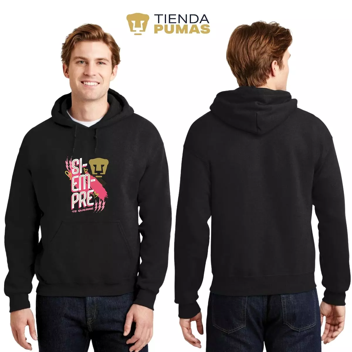 Sudadera para Hombre Hoodie Pumas UNAM Siempre te querré