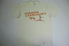 Summer Gymnastics '95 Vintage 90's Single Stitch Hanes Paper Thin T-Shirt