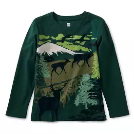 Tea Collection Deer Scene Graphic Tee