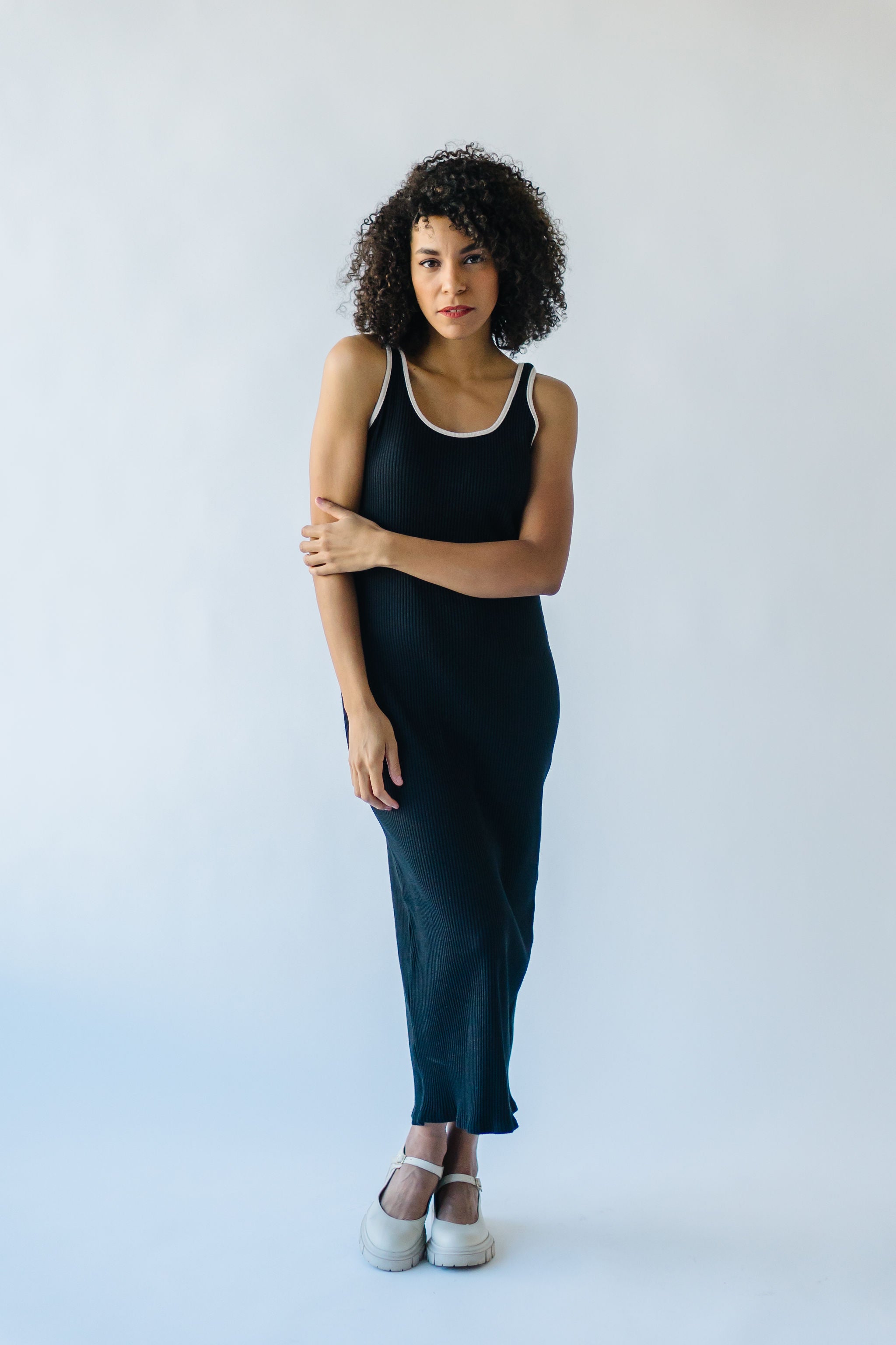 The Alameda Tank Maxi Dress in Black