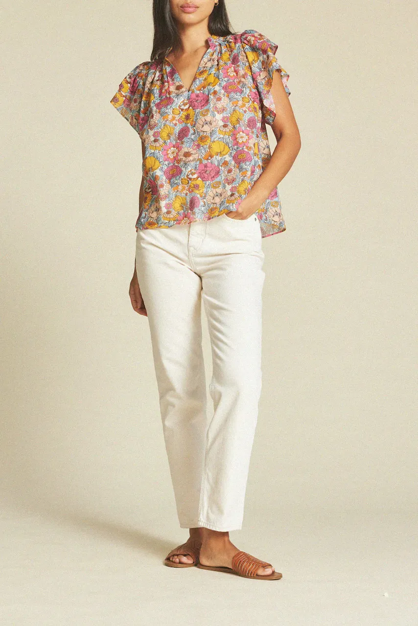 Trovata Clover Blouse, Dawn Fleurettes