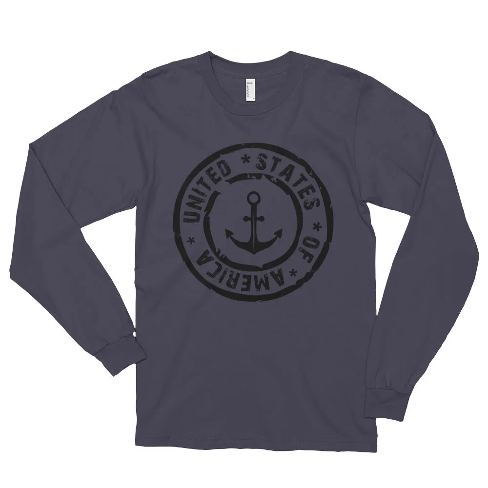 USA Designs - Long sleeve t-shirt (unisex) - Anchor