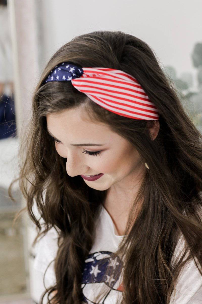 USA Flag Cloth Headband