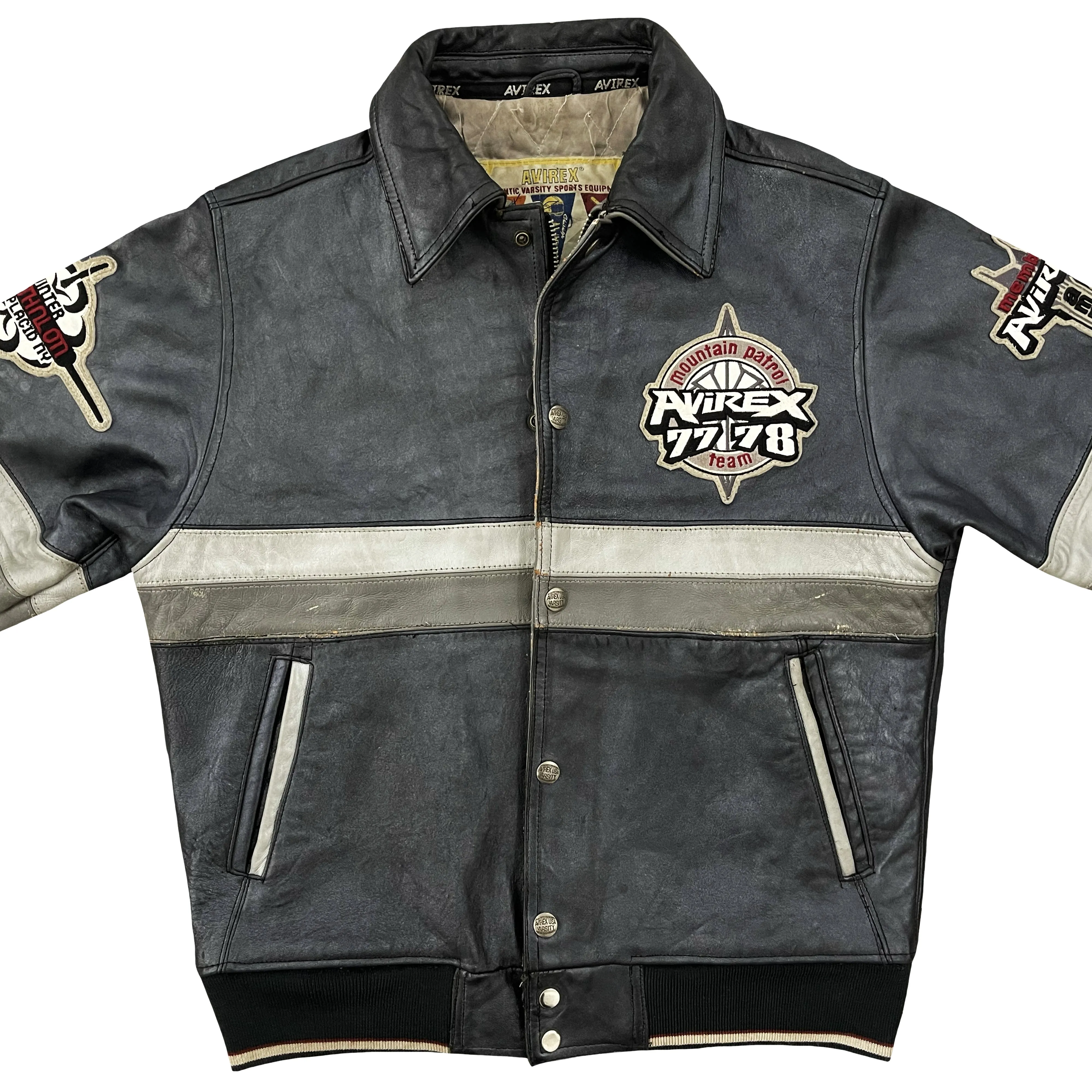 Vintage Avirex Leather Varsity Jacket