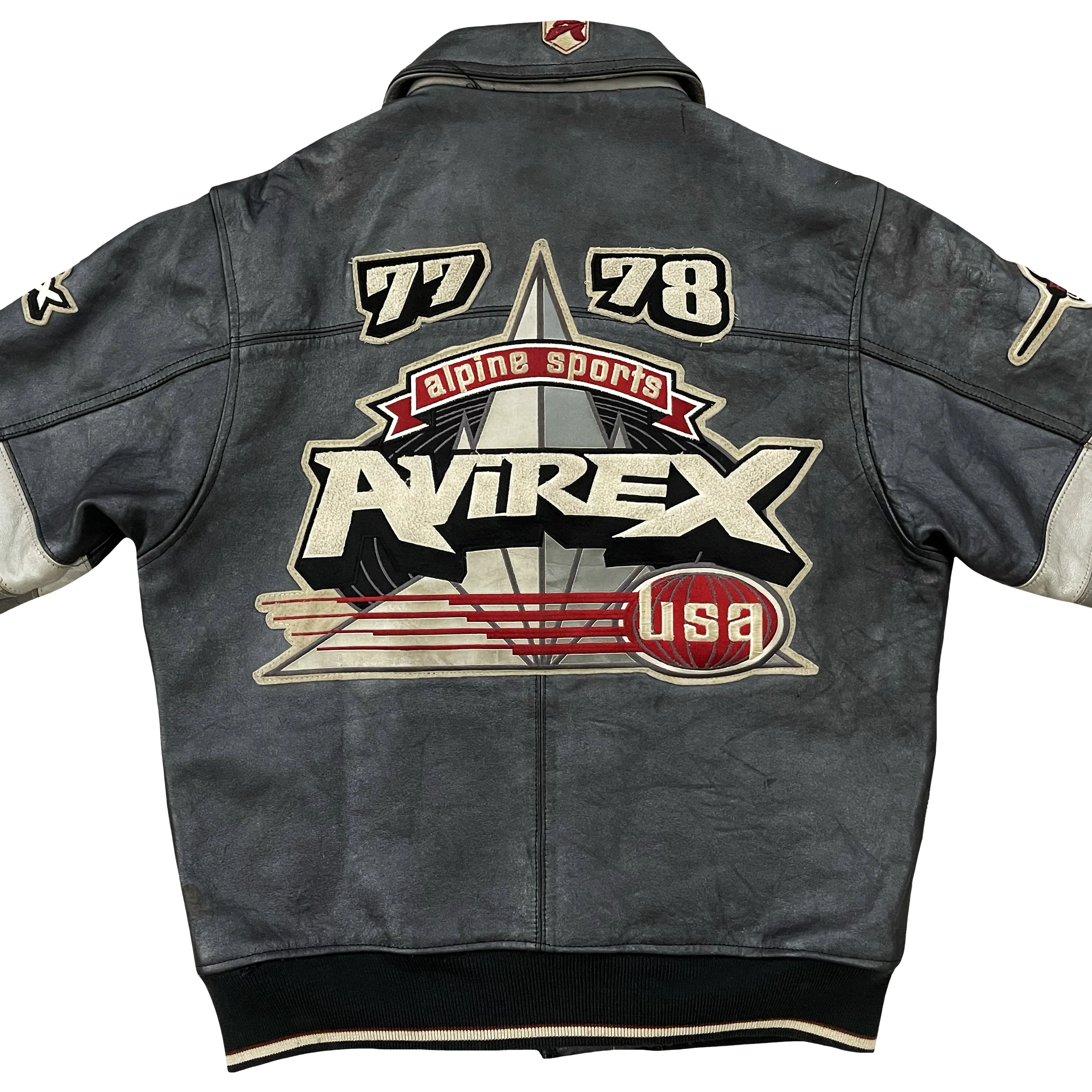 Vintage Avirex Leather Varsity Jacket